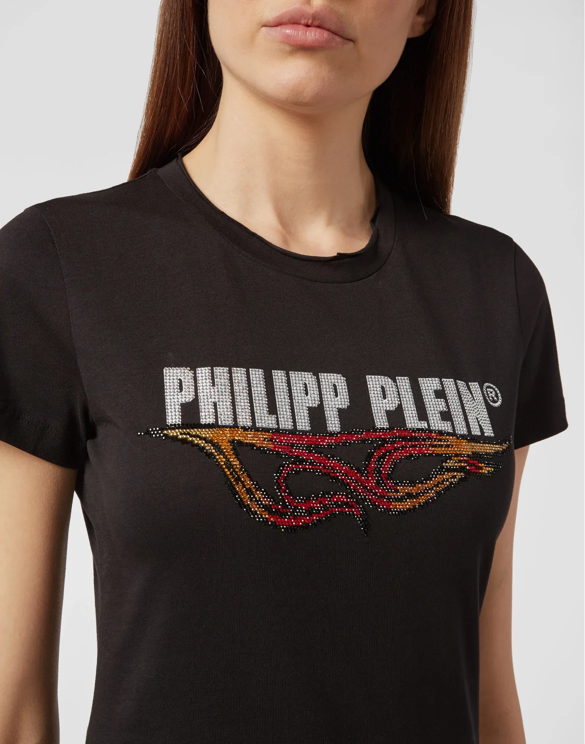 T-shirt Round Neck SS Destroyed, цвет: Черный