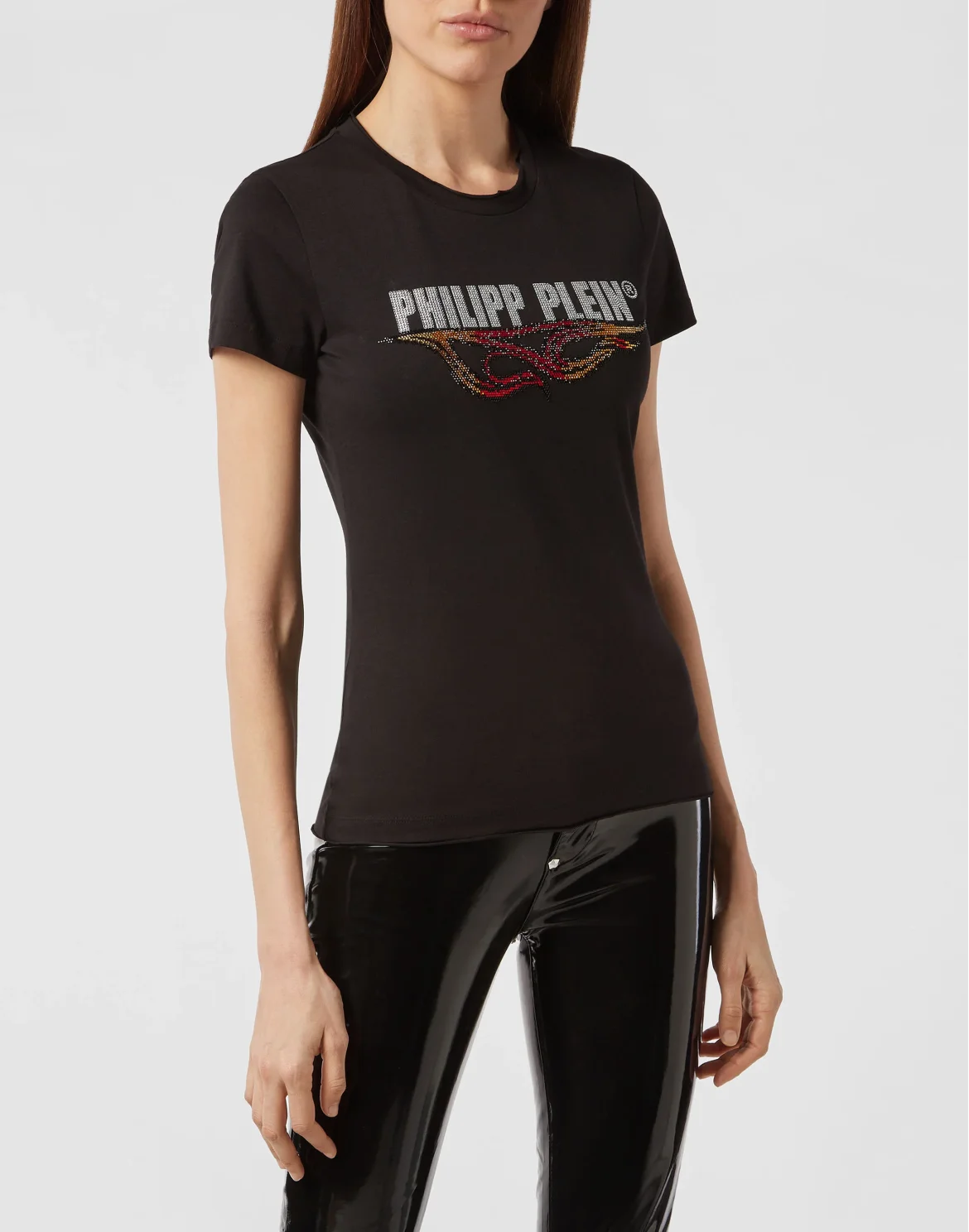 T-shirt Round Neck SS Destroyed, цвет: Черный
