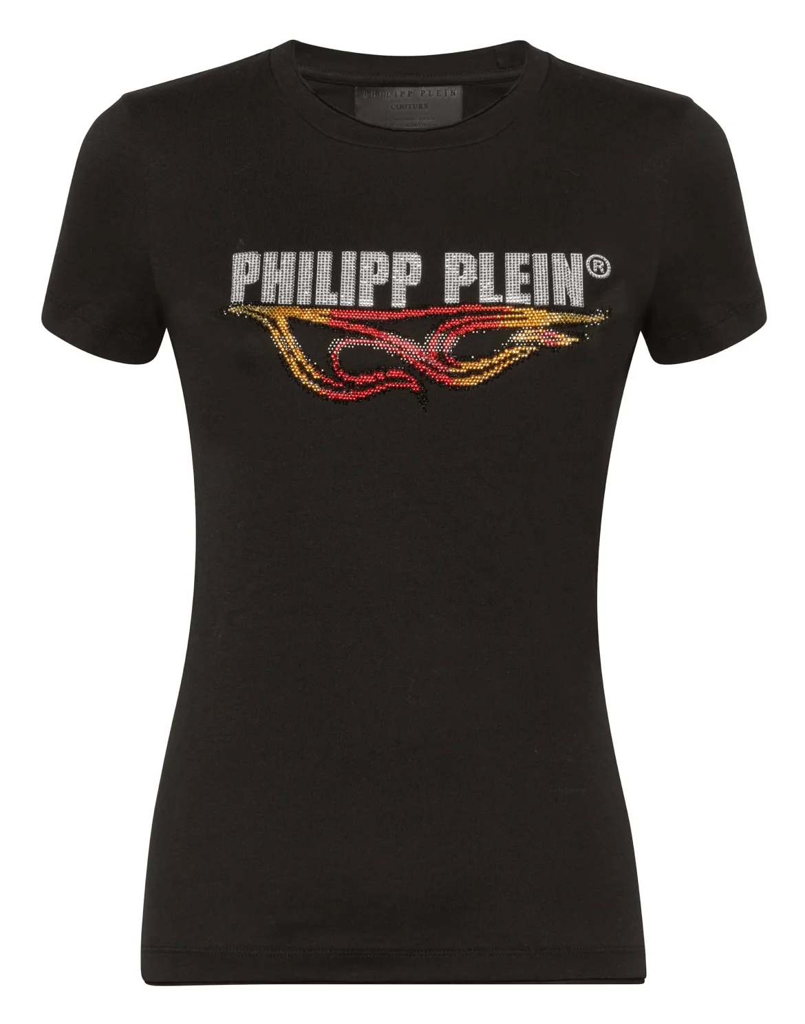 T-shirt Round Neck SS Destroyed, цвет: Черный