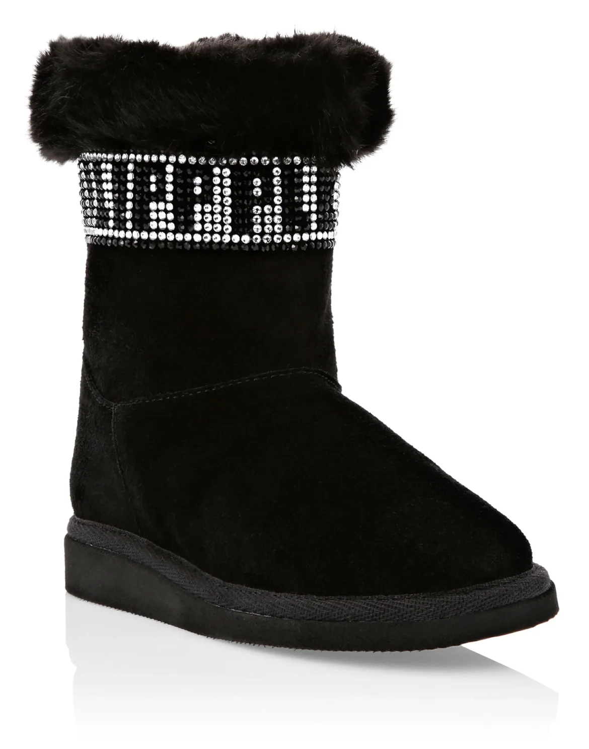 Boots Low Flat Logos, цвет: Черный