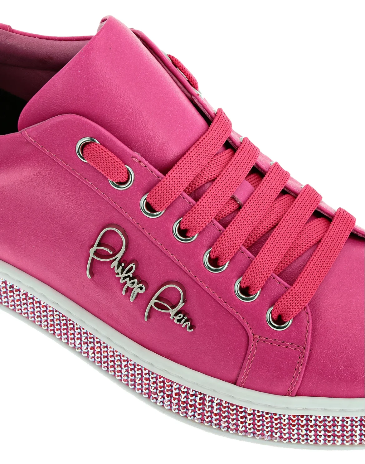 Leather Lo-Top Sneakers Crystal, цвет: Розовый