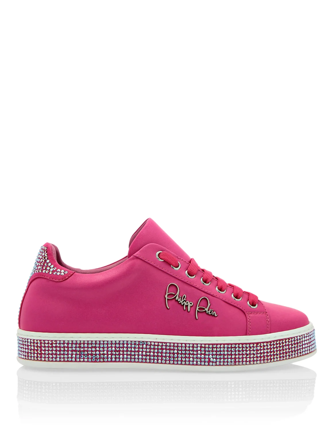 Leather Lo-Top Sneakers Crystal, цвет: Розовый