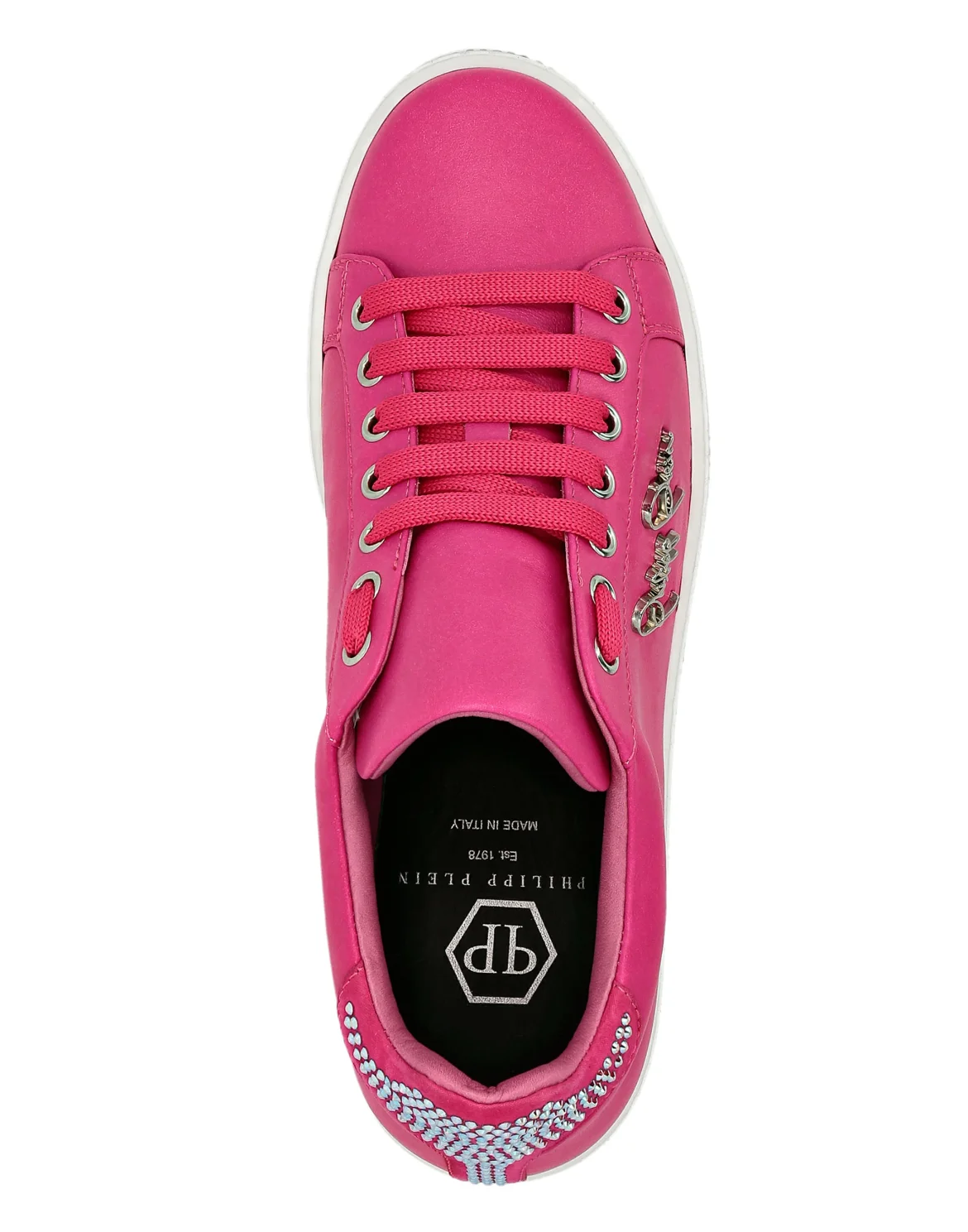 Leather Lo-Top Sneakers Crystal, цвет: Розовый