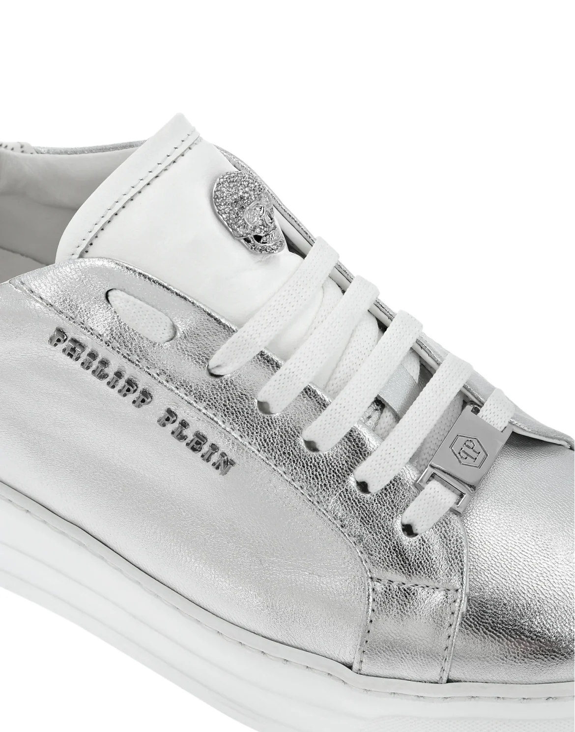 Lo-Top Sneakers Skull crystal, цвет: Серебристый