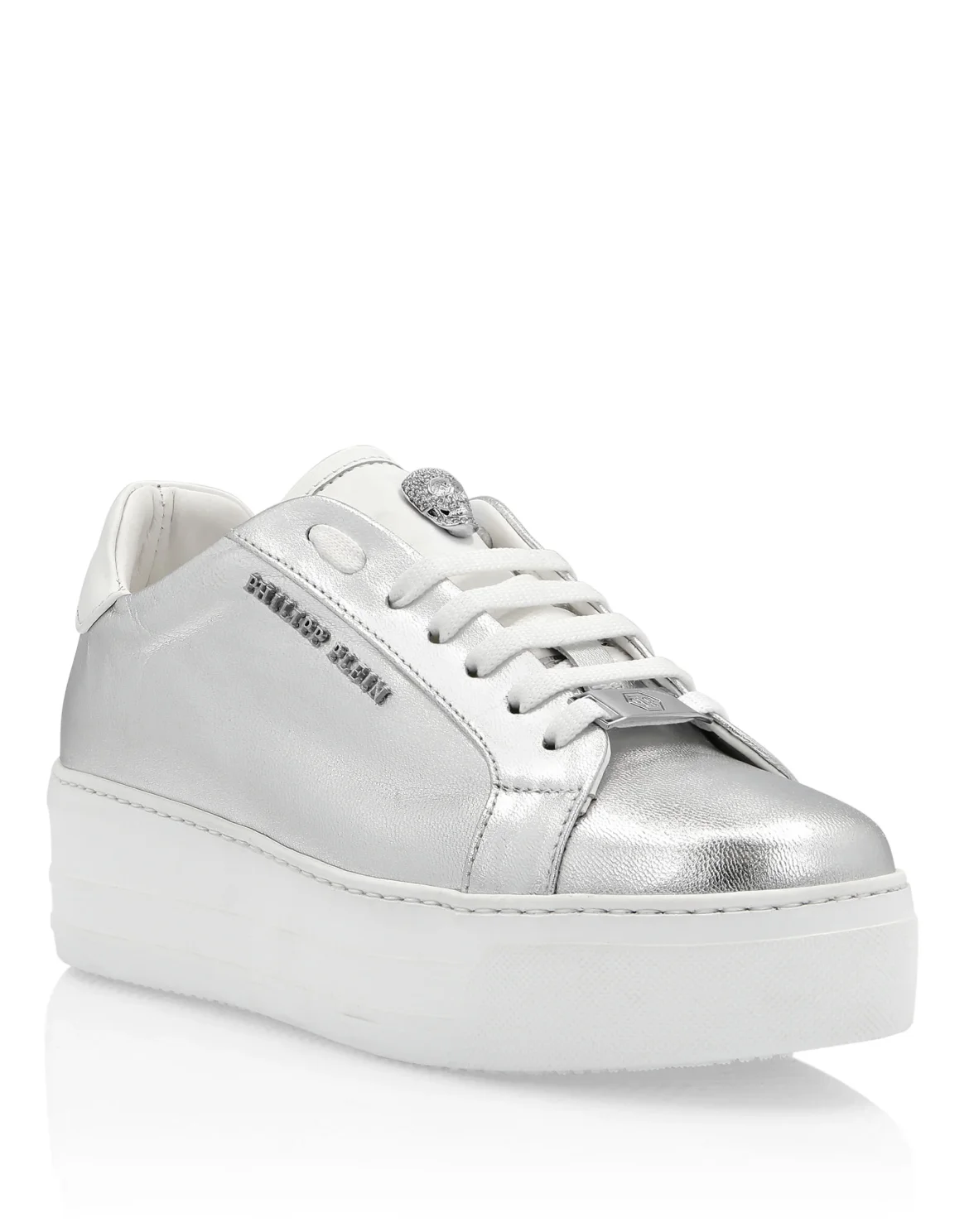 Lo-Top Sneakers Skull crystal, цвет: Серебристый