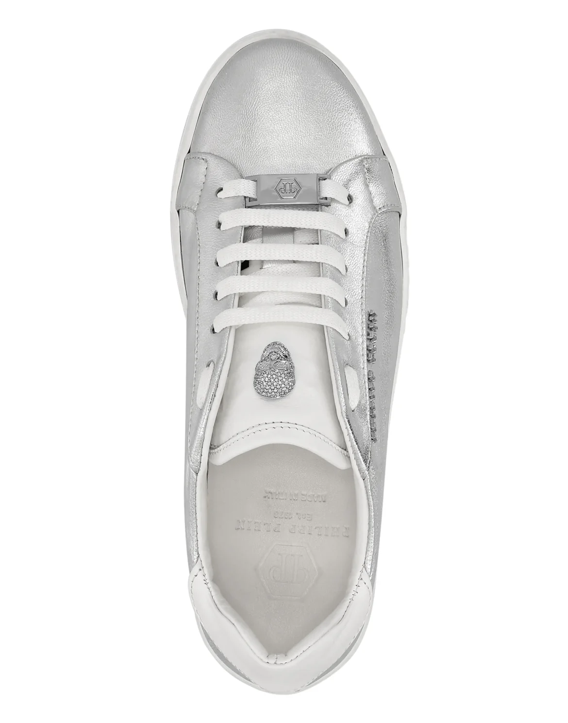 Lo-Top Sneakers Skull crystal, цвет: Серебристый