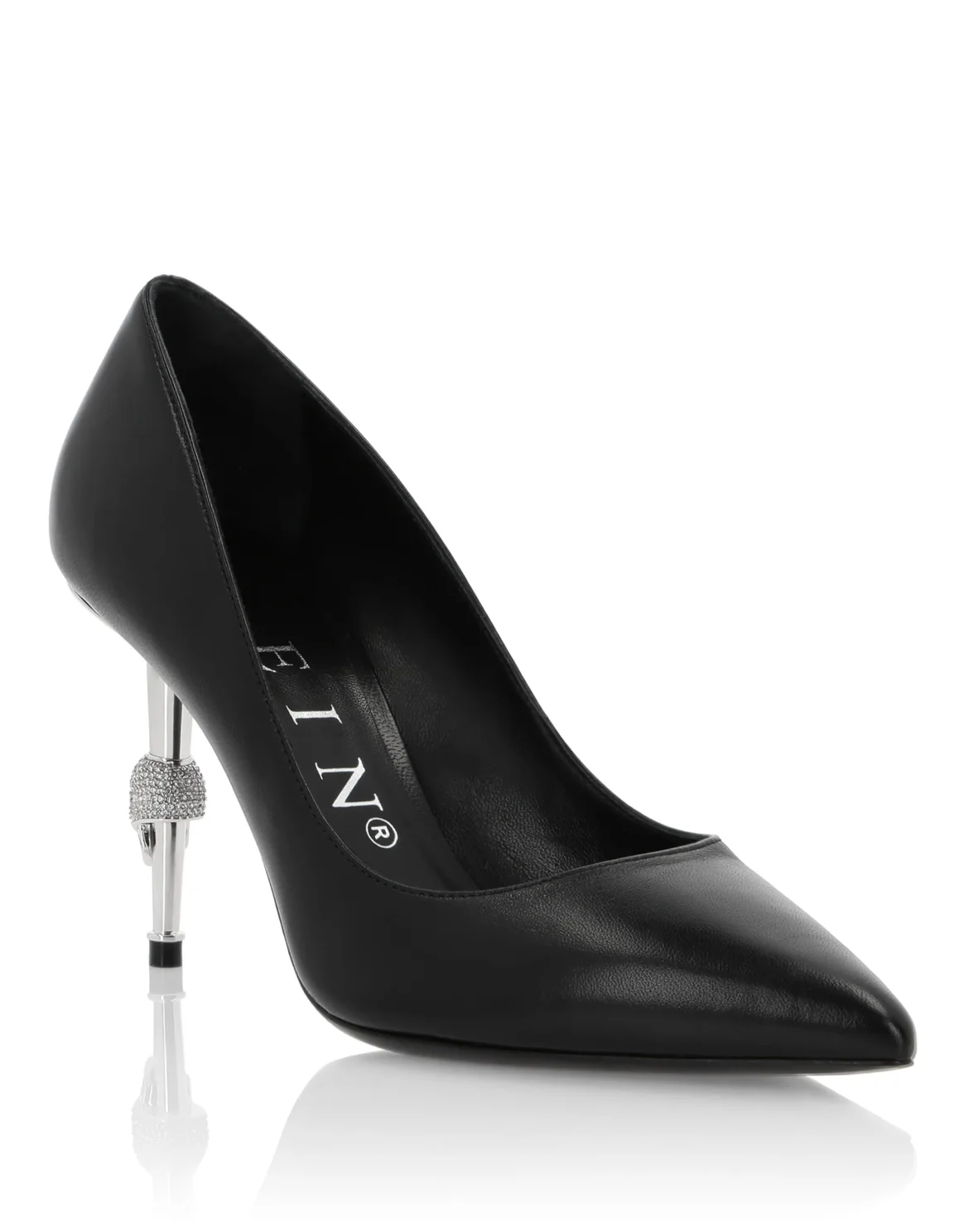 Decollete Mid Heels Crystal, цвет: Черный