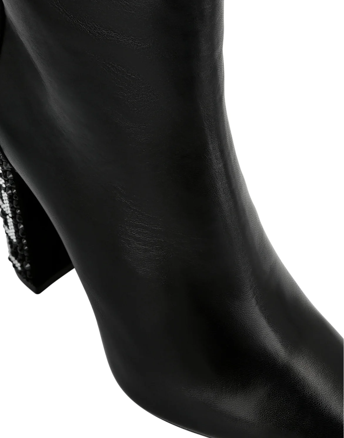 Boots High Heels Mid Crystal Plein, цвет: Черный
