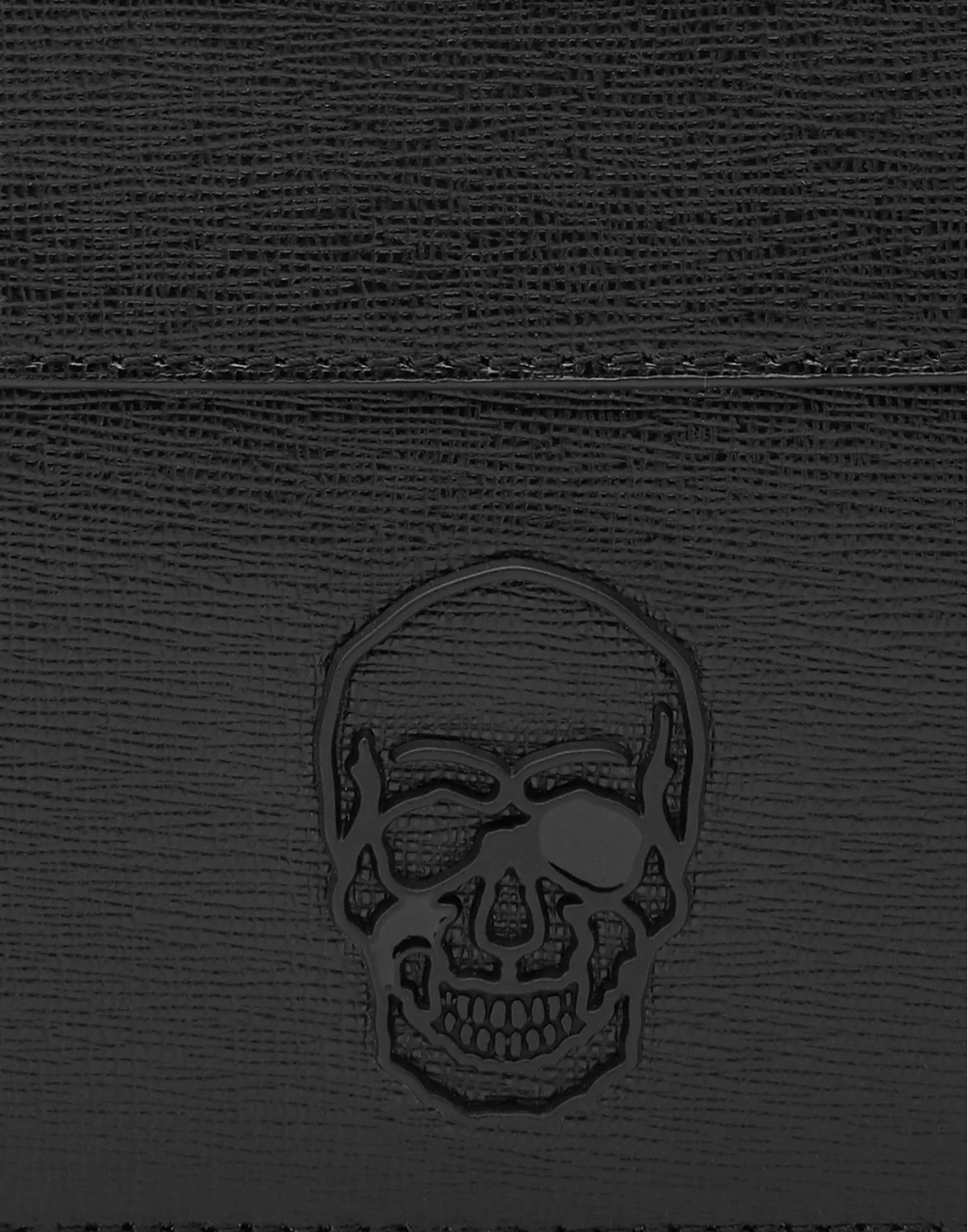 Pocket wallet Skull, цвет: Черный
