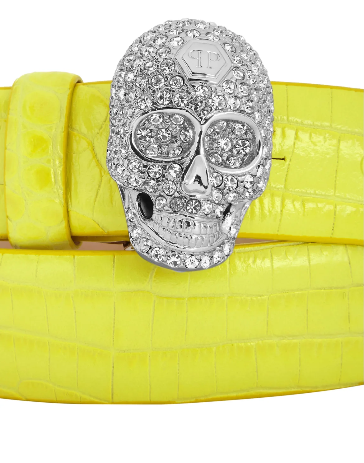 Belt Skull crystal, цвет: Желтый