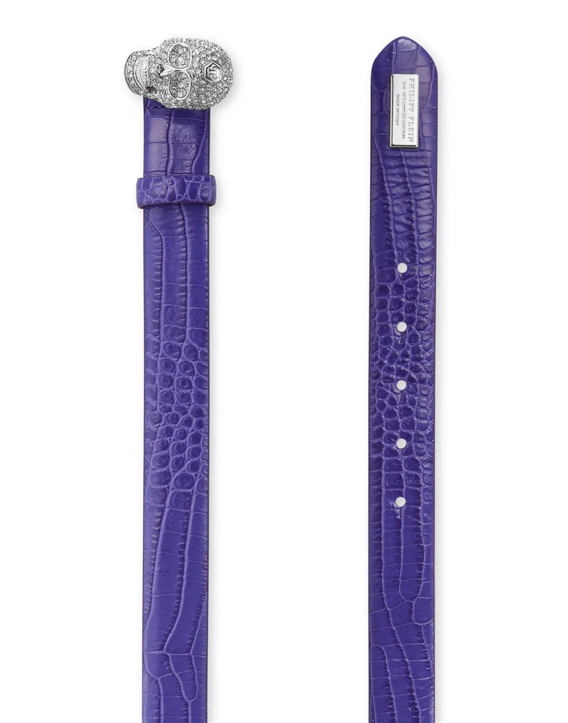 Belt Skull crystal, цвет: Фиолетовый