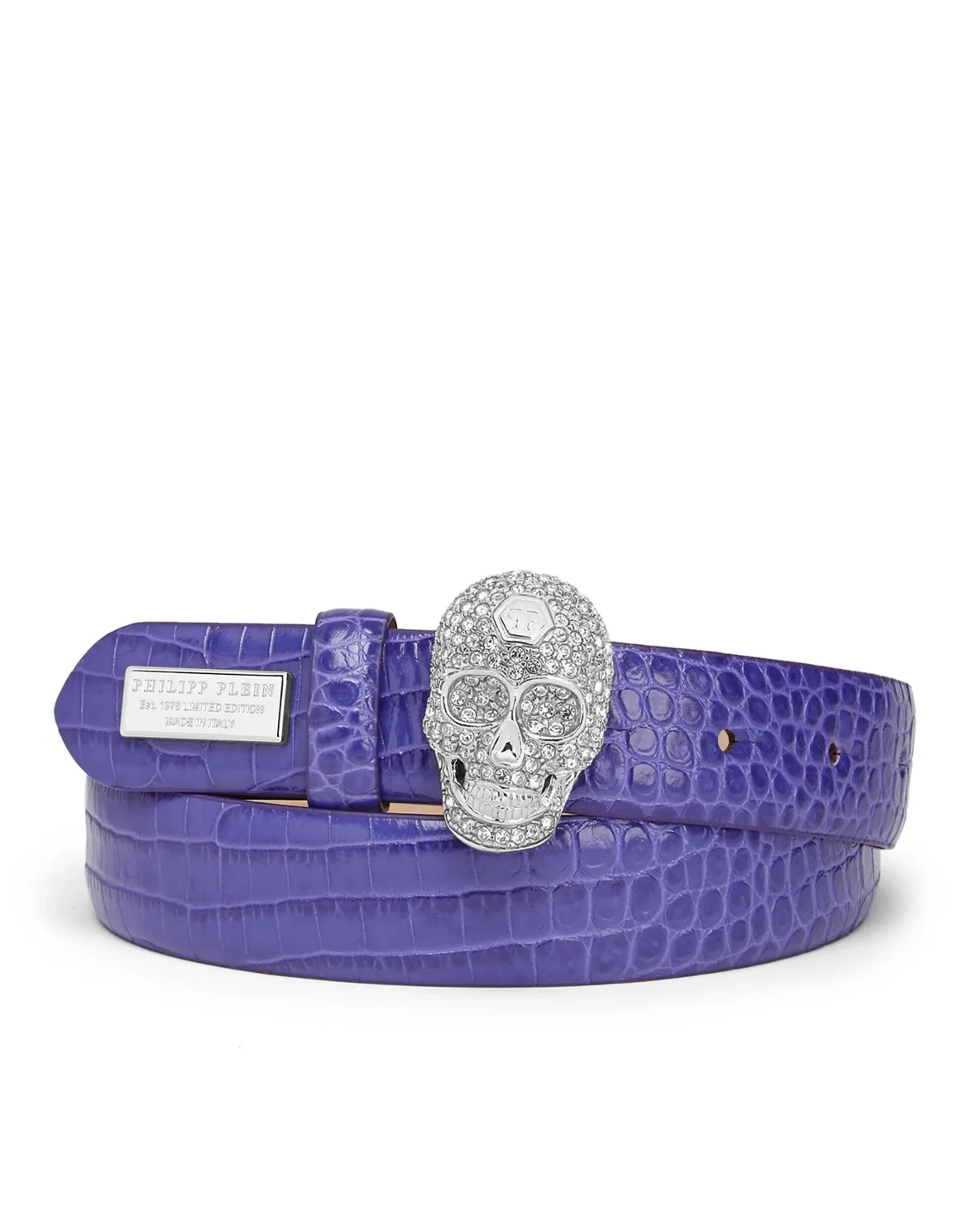 Belt Skull crystal, цвет: Фиолетовый