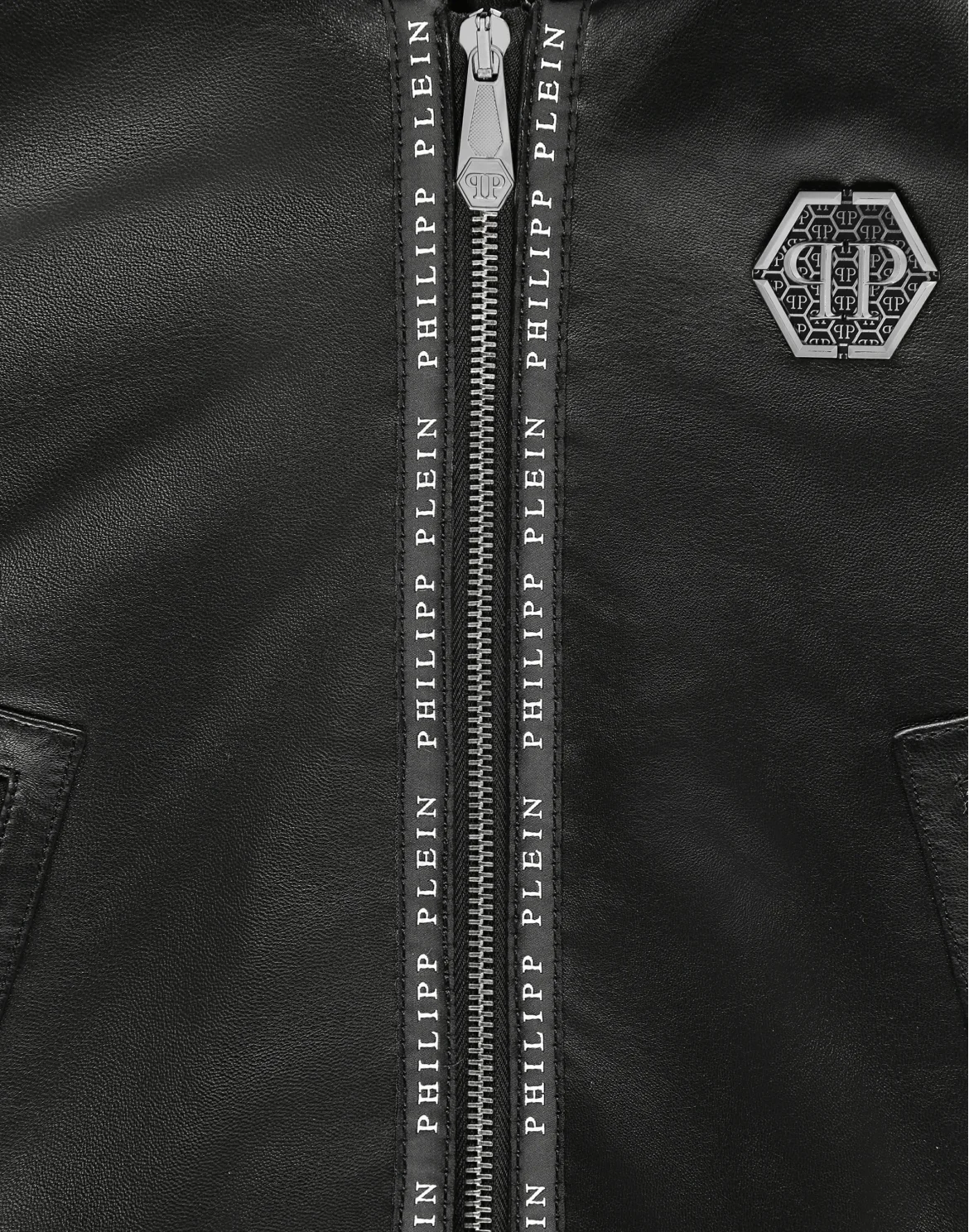 Leather Bomber Istitutional, цвет: Черный