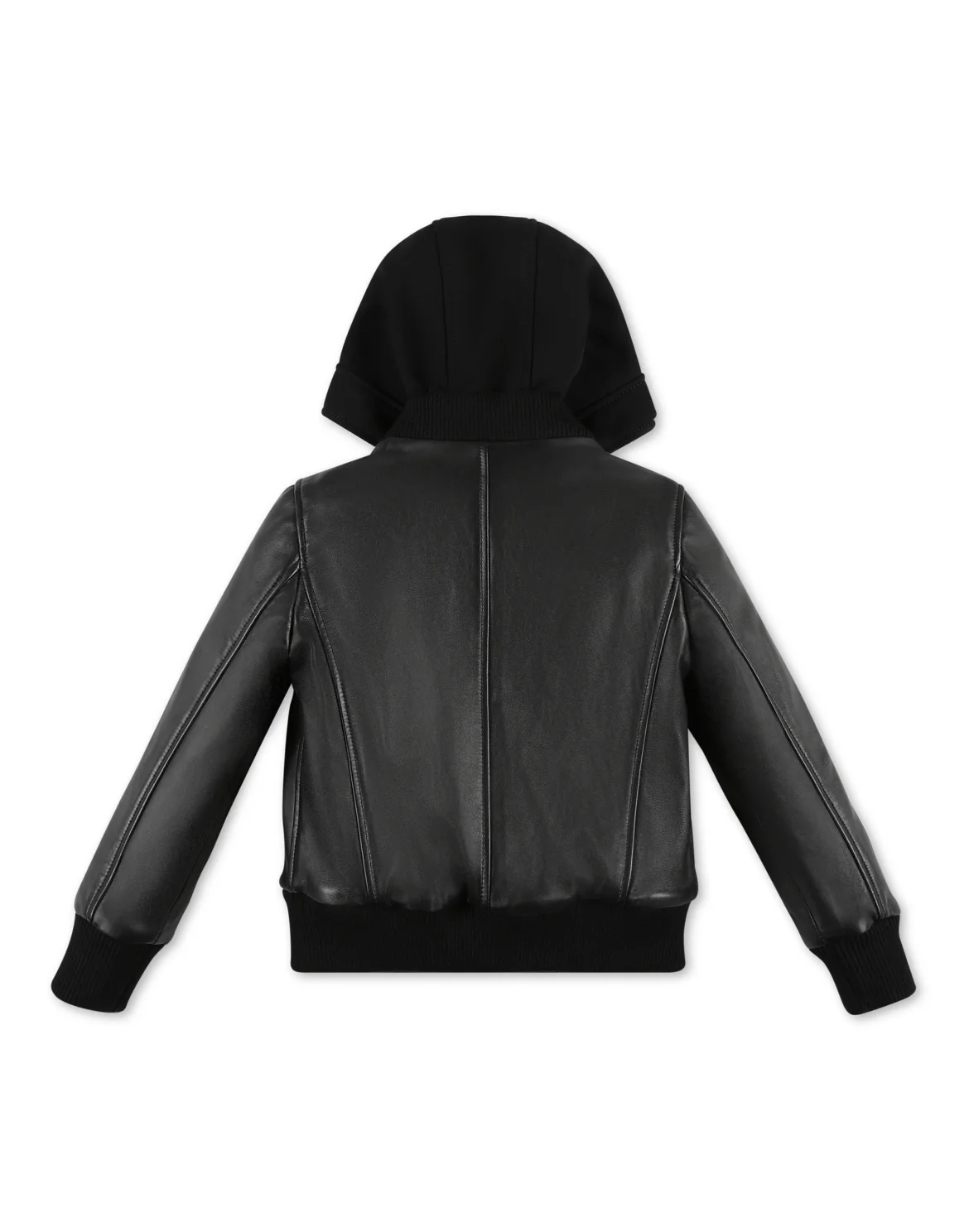 Leather Bomber Istitutional, цвет: Черный