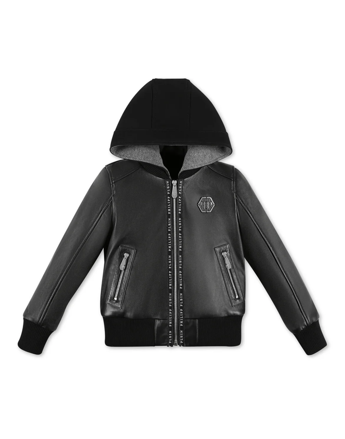 Leather Bomber Istitutional, цвет: Черный