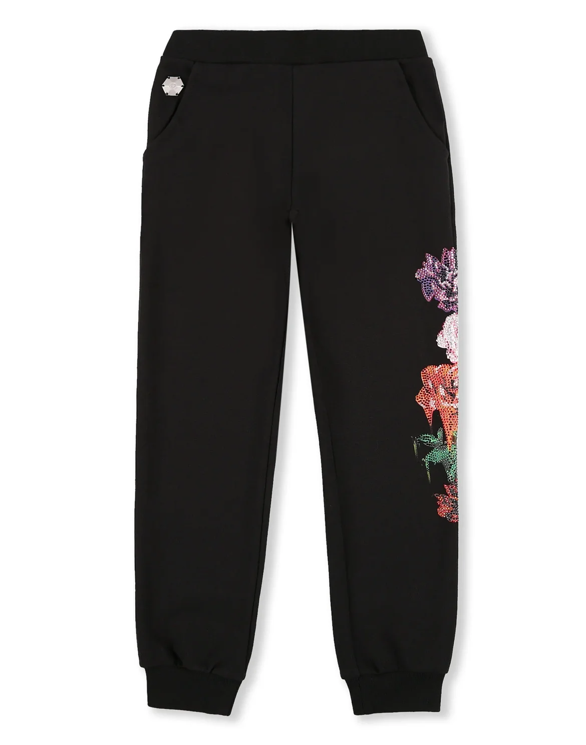 Jogging Trousers Crystal Flowers, цвет: Черный