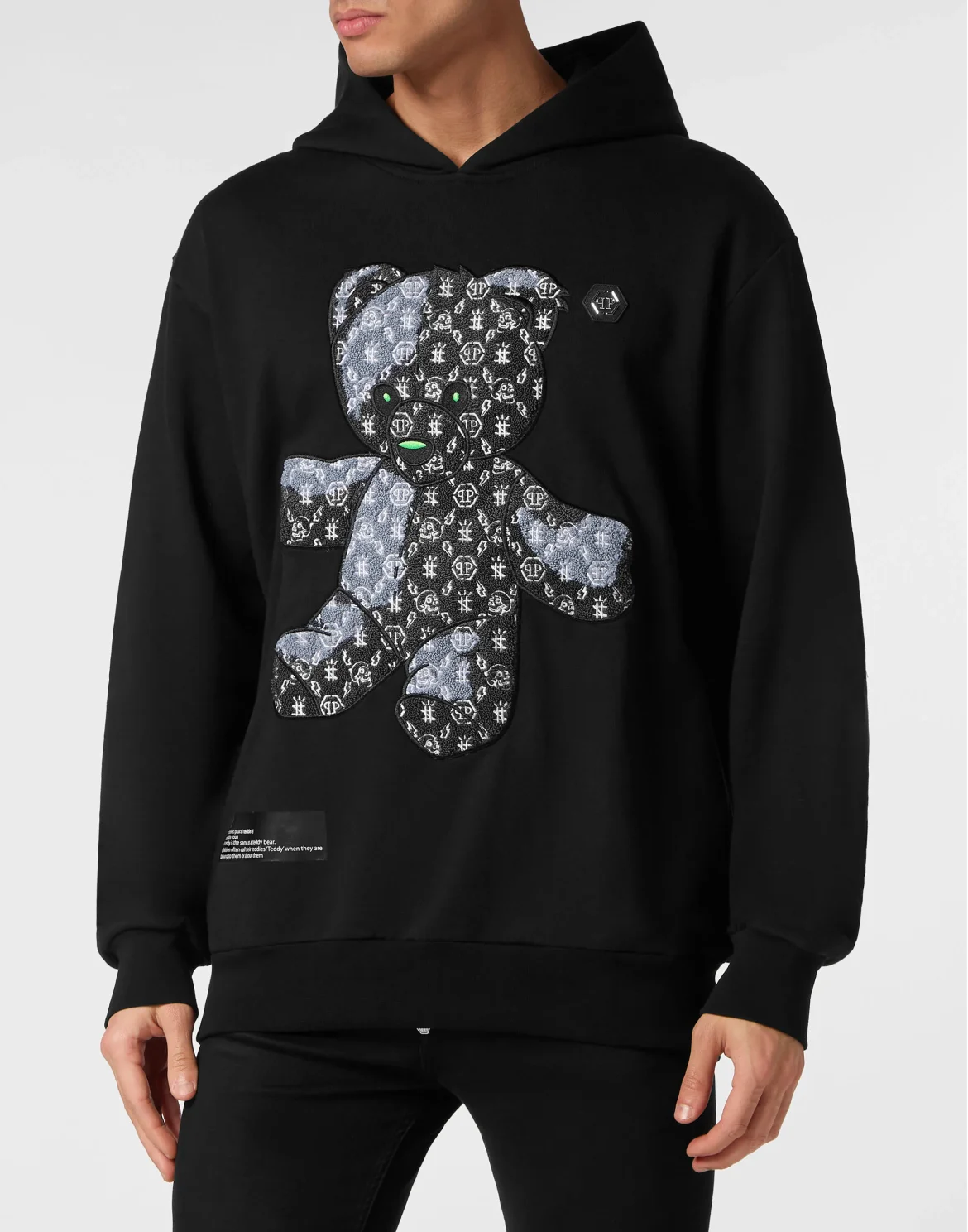 Hoodie sweatshirt Teddy Bear, цвет: Черный