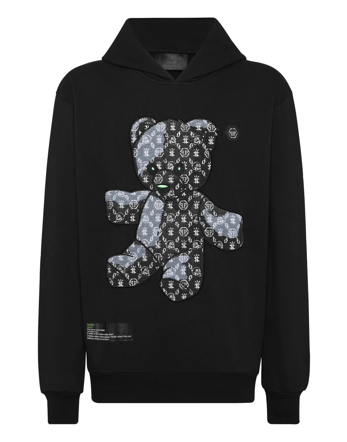 Hoodie sweatshirt Teddy Bear, цвет: Черный