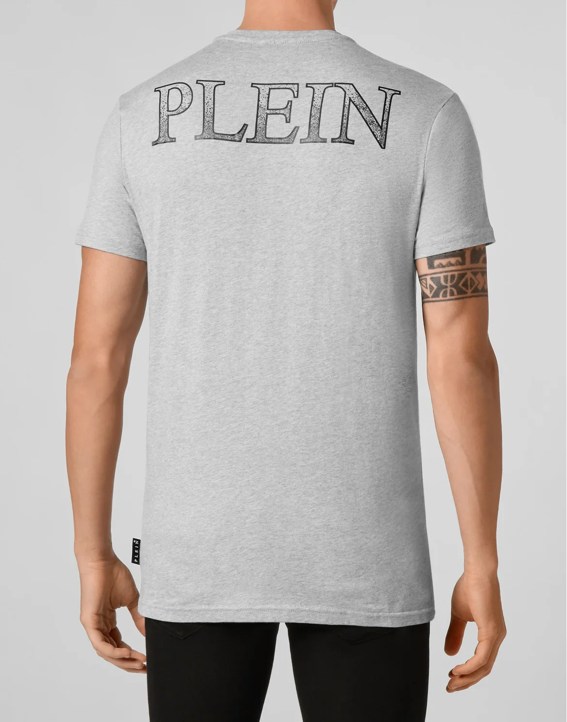 T-shirt Round Neck SS Skull on fire, цвет: Серый