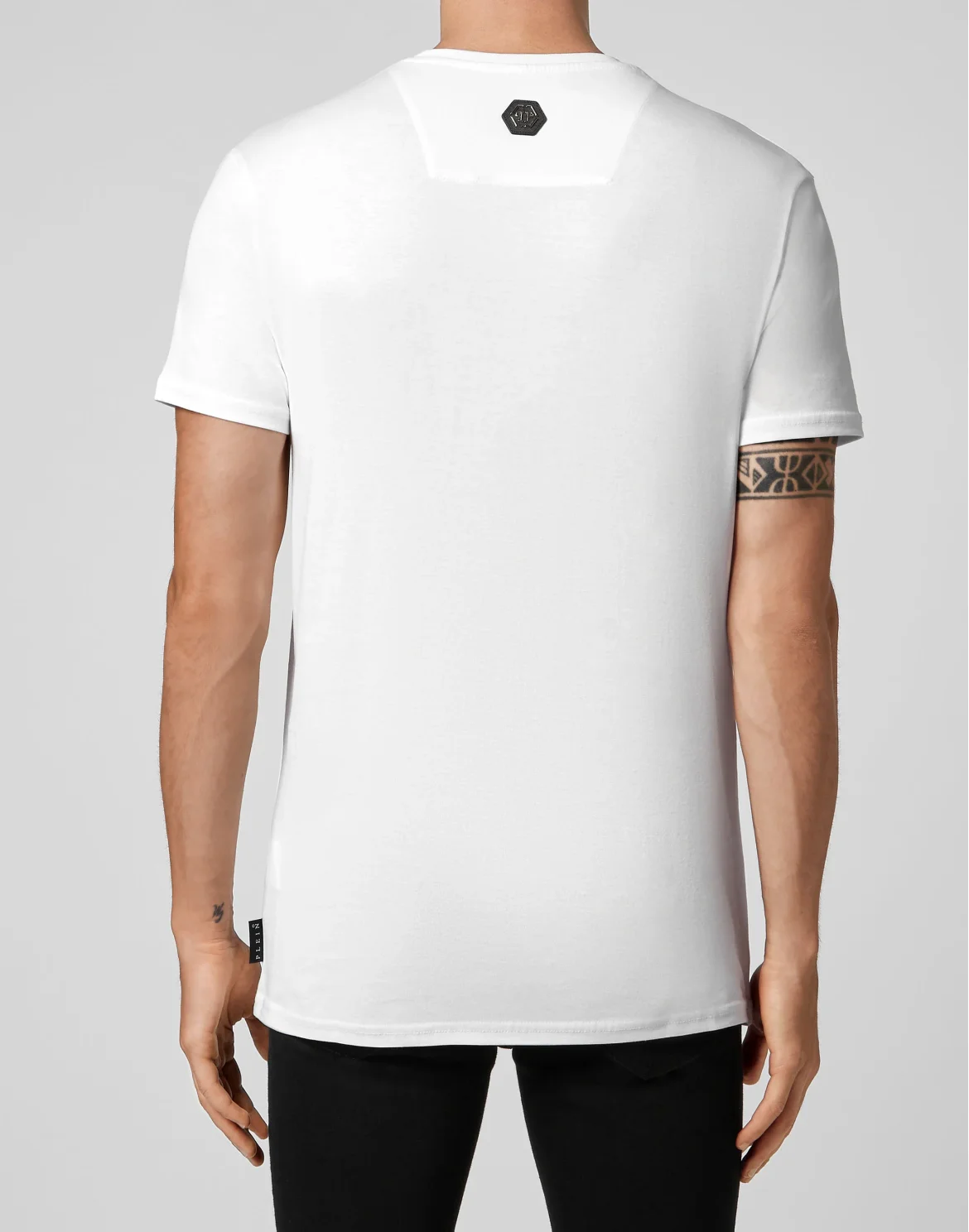 T-shirt Round Neck SS Skull on fire, цвет: Белый