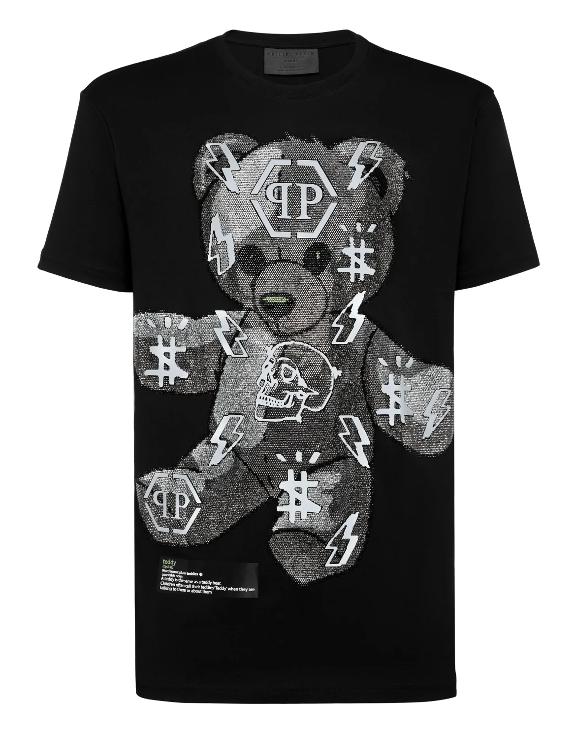 T-shirt Round Neck SS Teddy Bear, цвет: Черный
