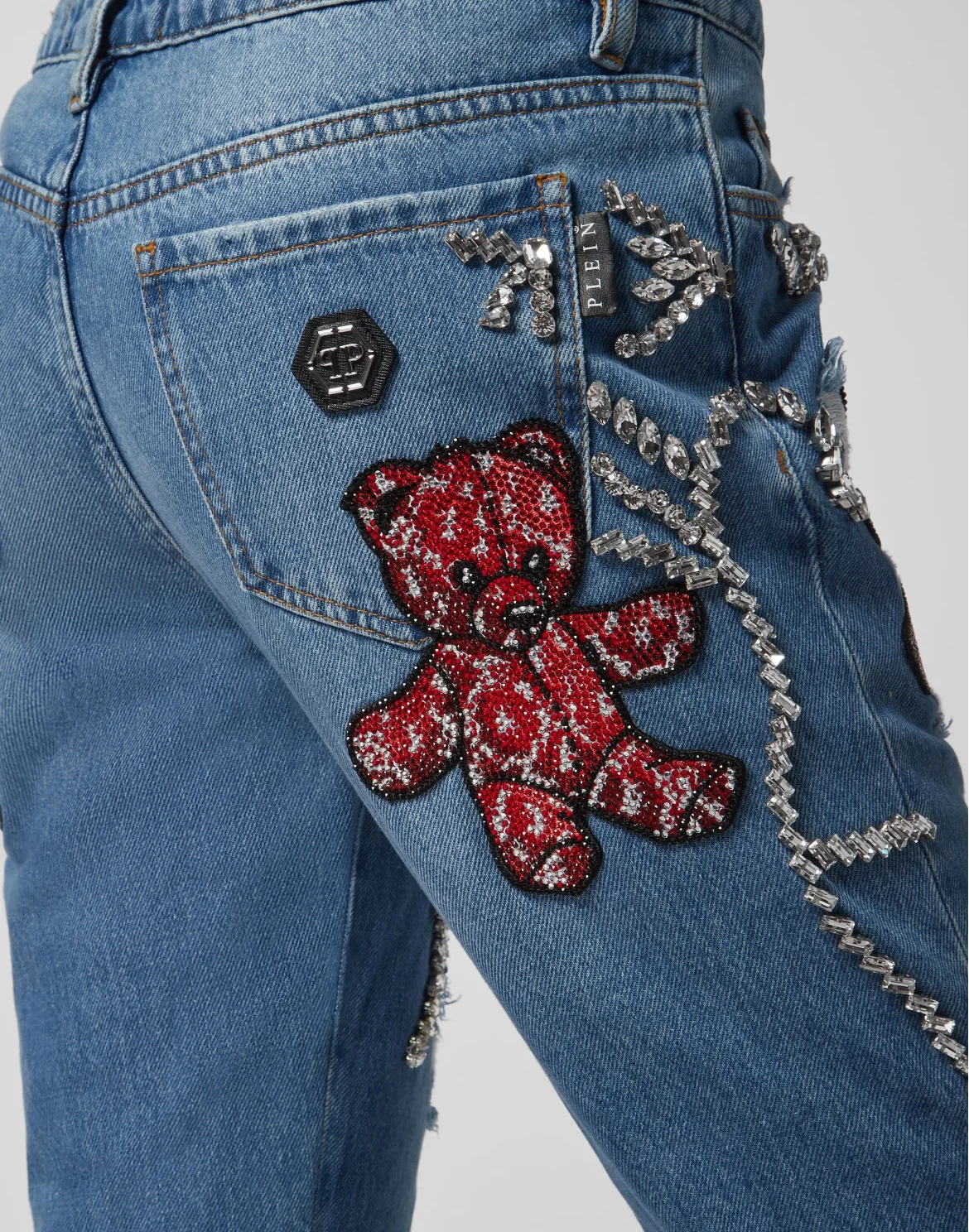 Boyfriend Allover Teddy Bear, цвет: Синий
