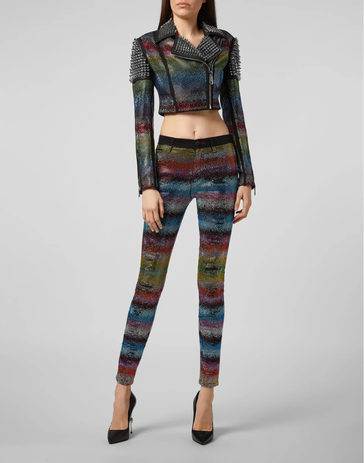 High Waist Jegging Raindbow Crystal, цвет: Мультиколор