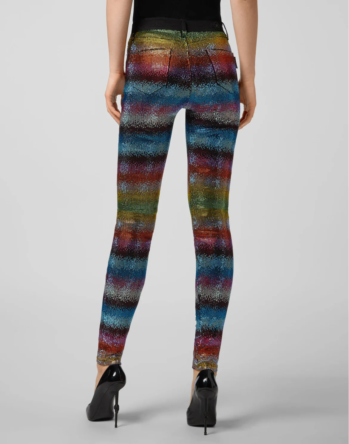 High Waist Jegging Raindbow Crystal, цвет: Мультиколор