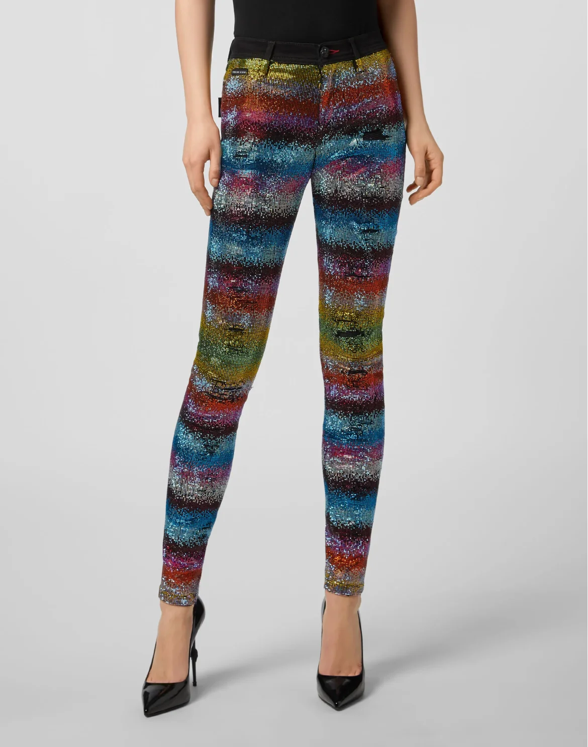 High Waist Jegging Raindbow Crystal, цвет: Мультиколор