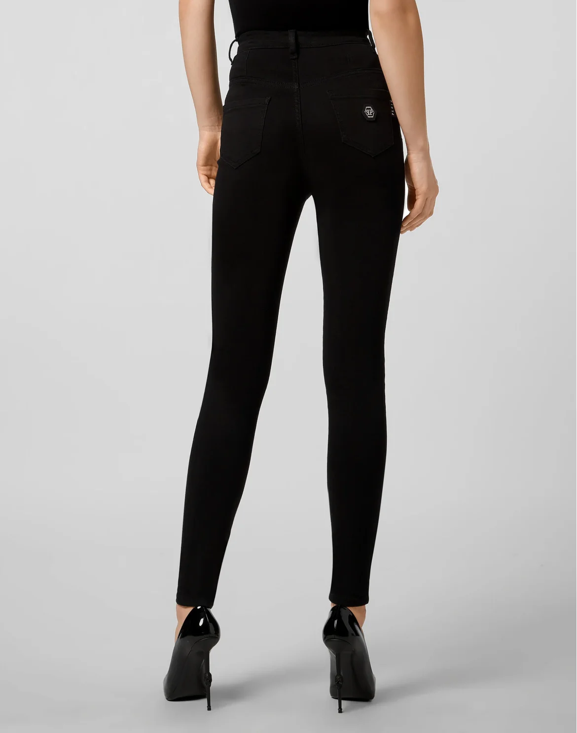 Super High Waist Jegging Philipp Plein TM, цвет: Черный