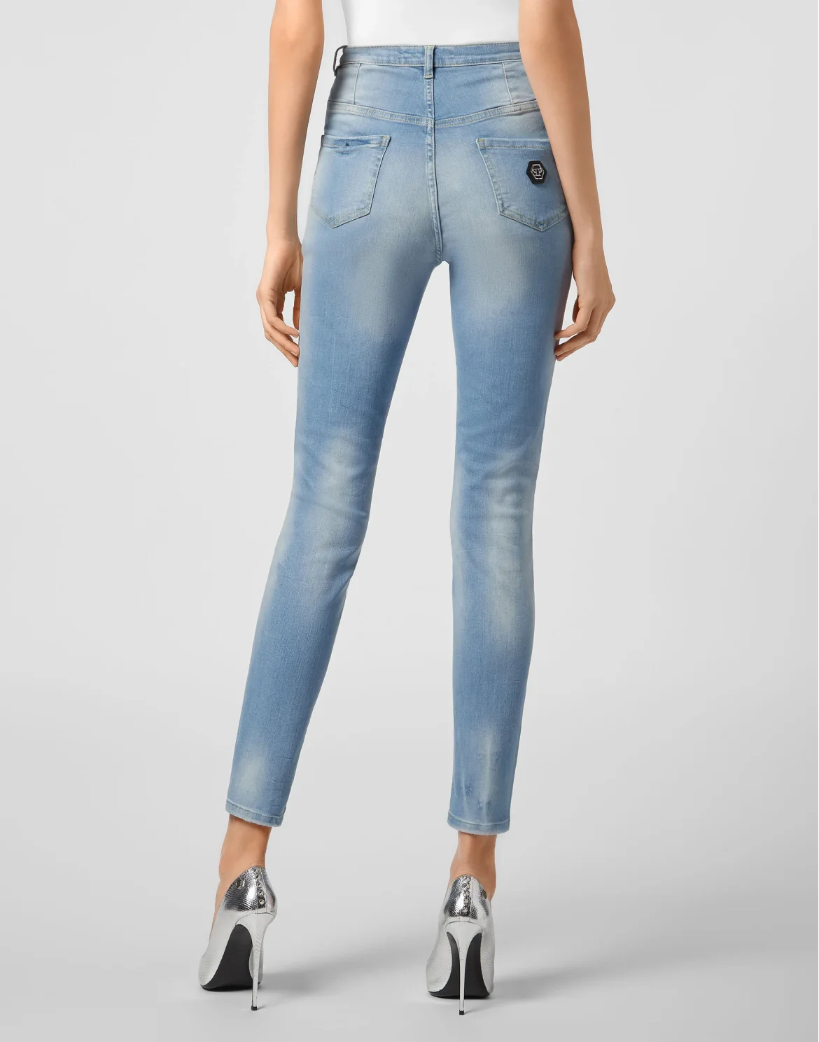 Super High Waist Jegging Philipp Plein TM, цвет: Черный