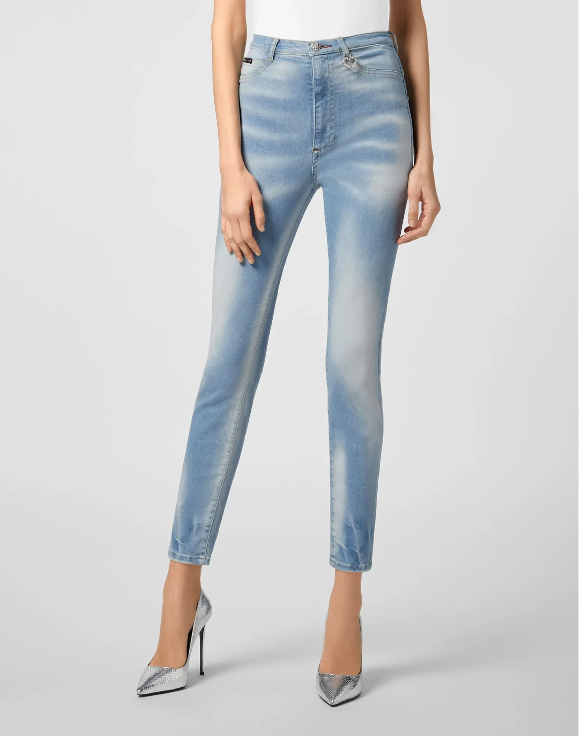 Super High Waist Jegging Philipp Plein TM, цвет: Черный