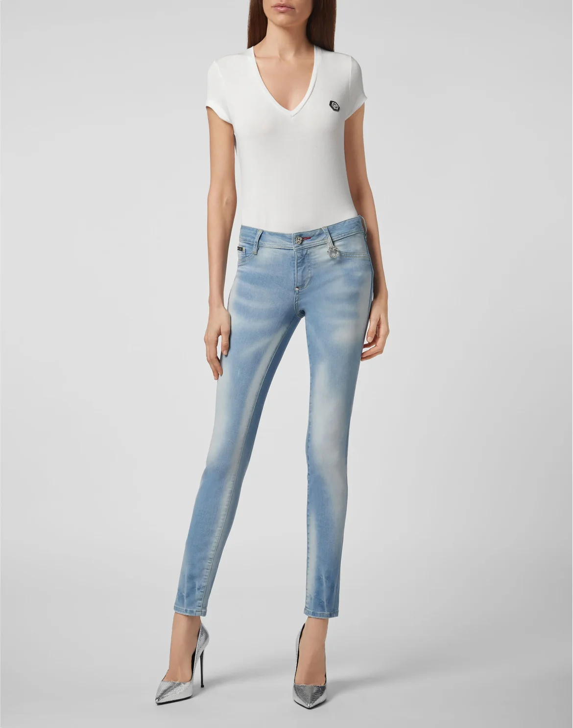Jegging Philipp Plein TM, цвет: Черный