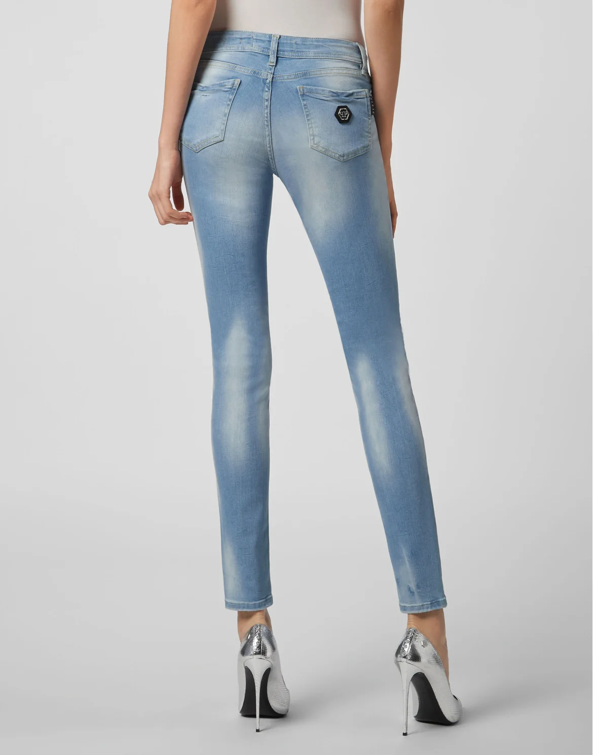 Jegging Philipp Plein TM, цвет: Черный