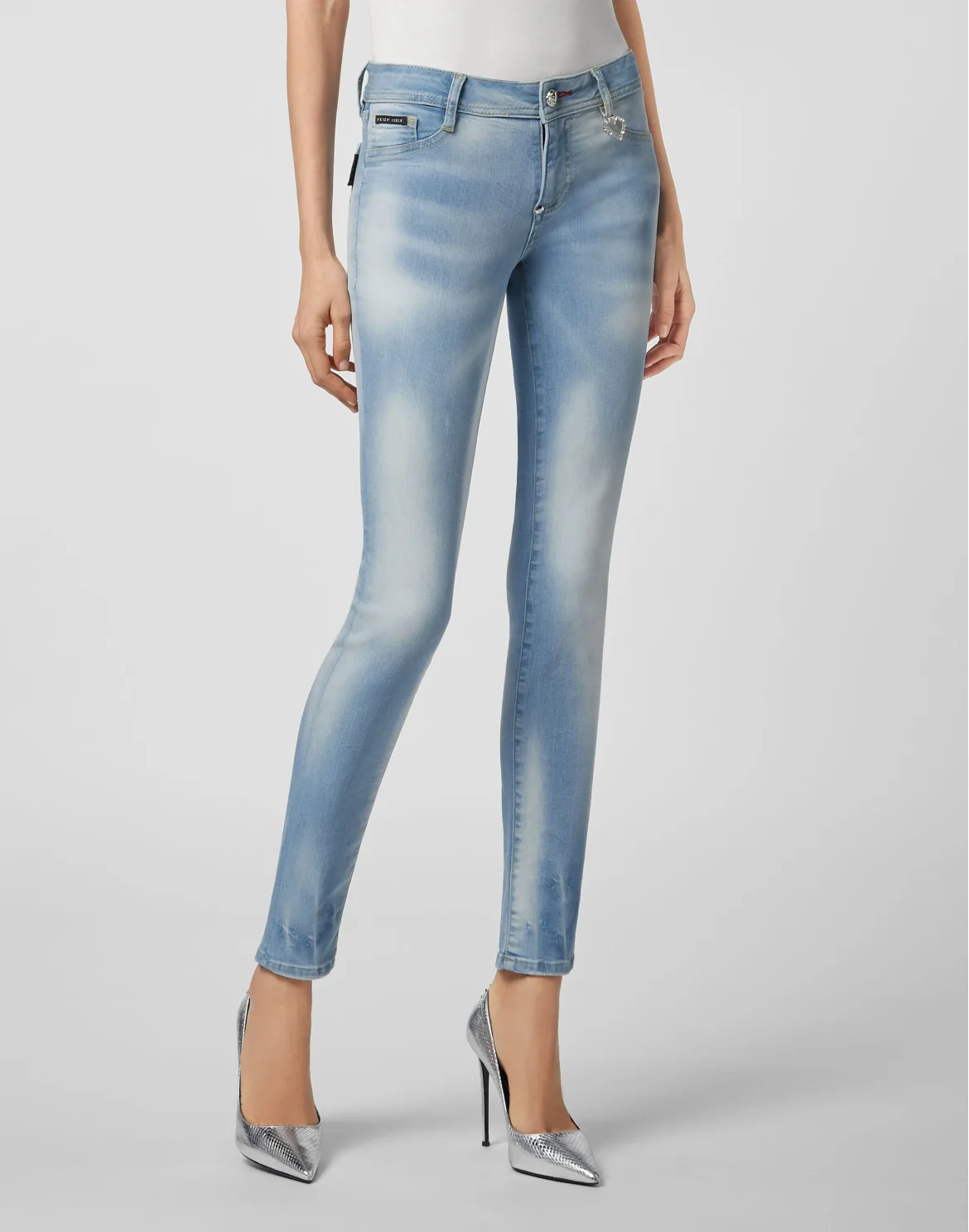 Jegging Philipp Plein TM, цвет: Черный