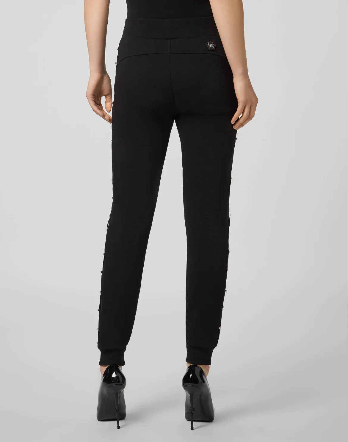 Jogging Trousers Net Crystal Touch Fringe, цвет: Черный