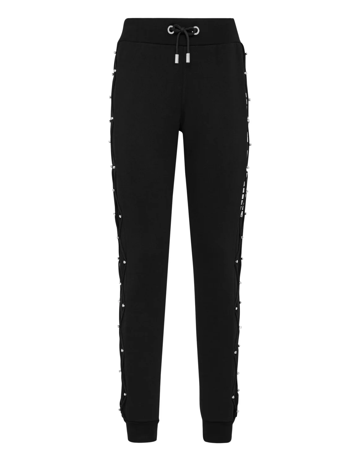 Jogging Trousers Net Crystal Touch Fringe, цвет: Черный