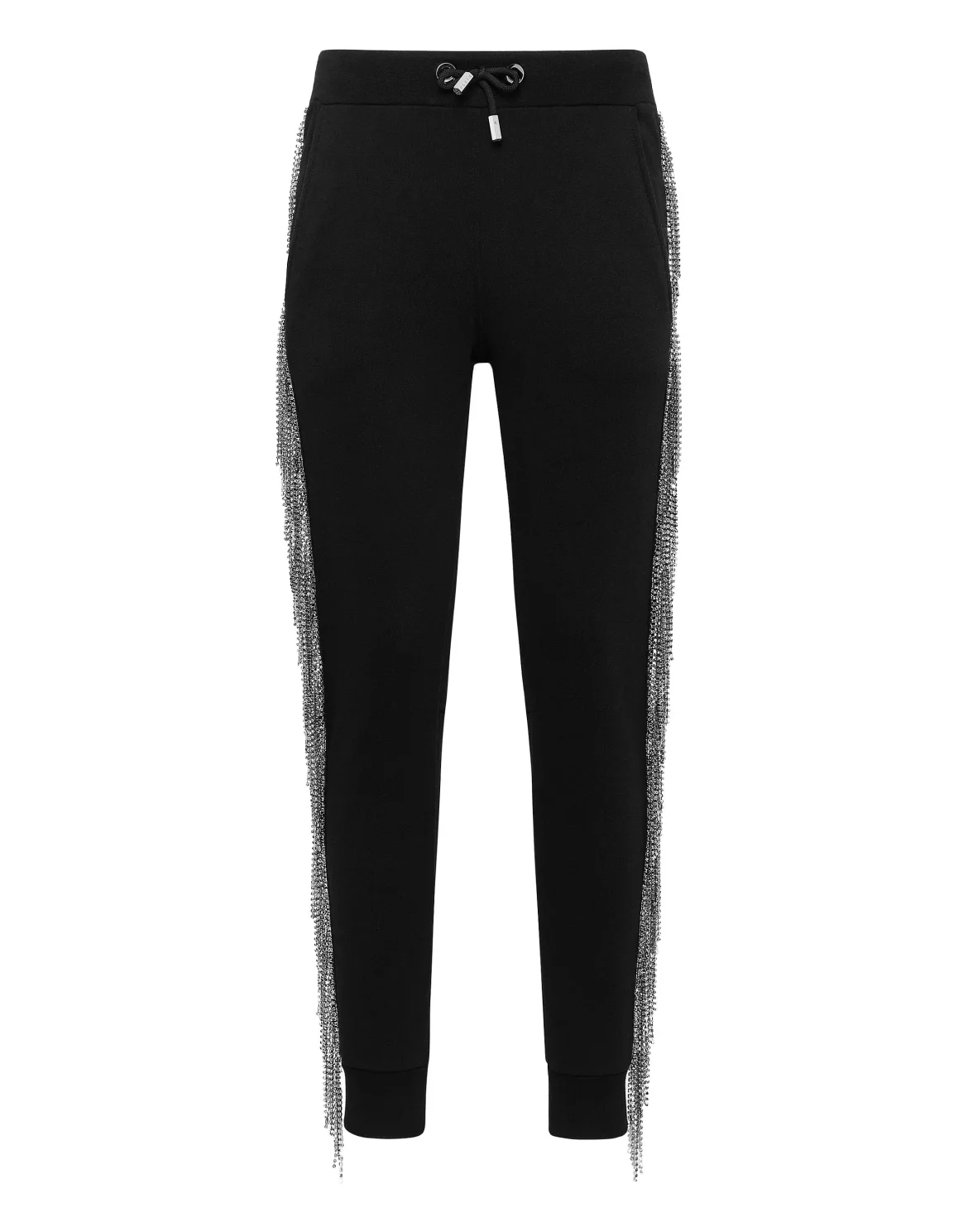 Jogging Trousers Silver Fringe, цвет: Черный