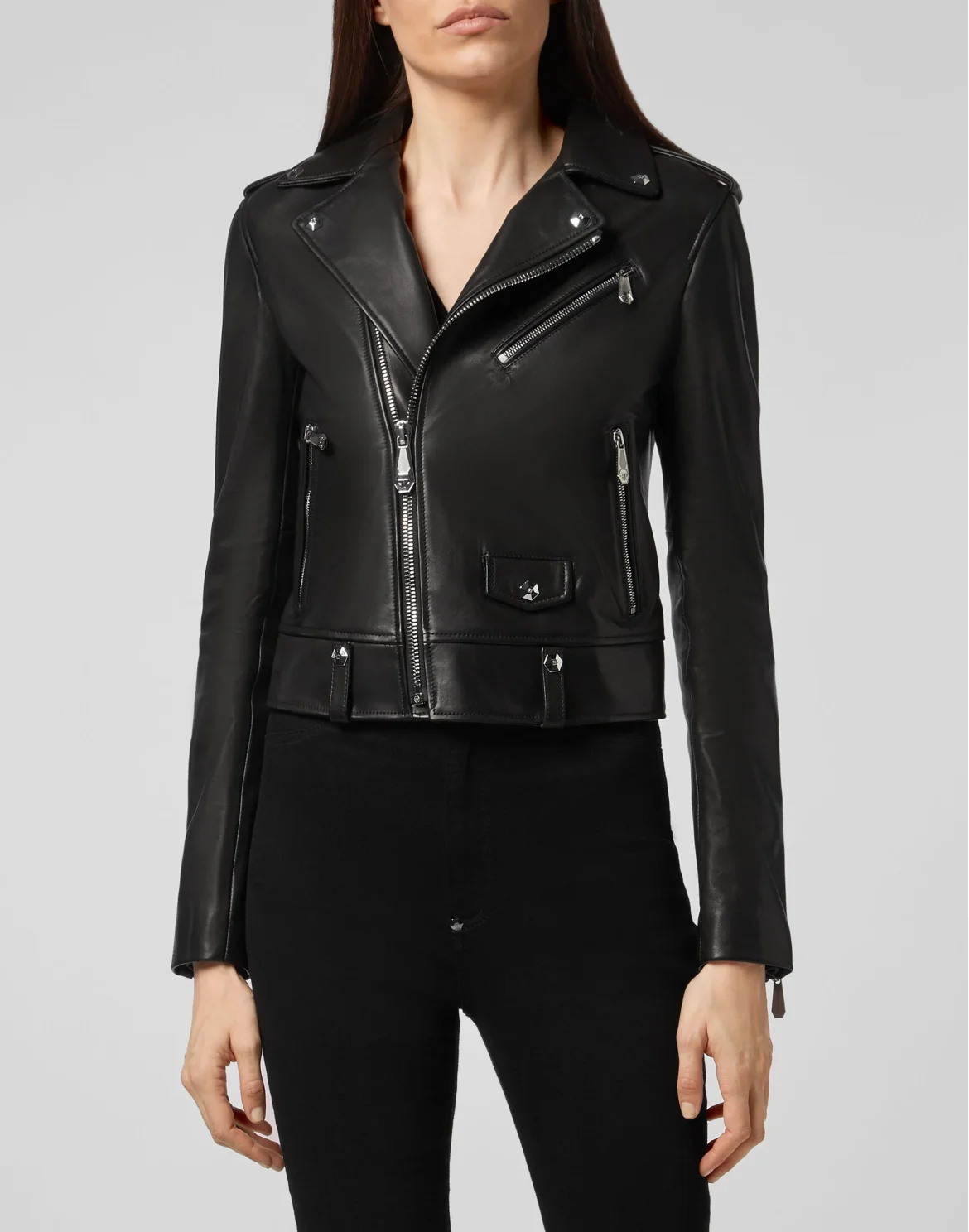 Leather Biker Look at me Flame, цвет: Черный