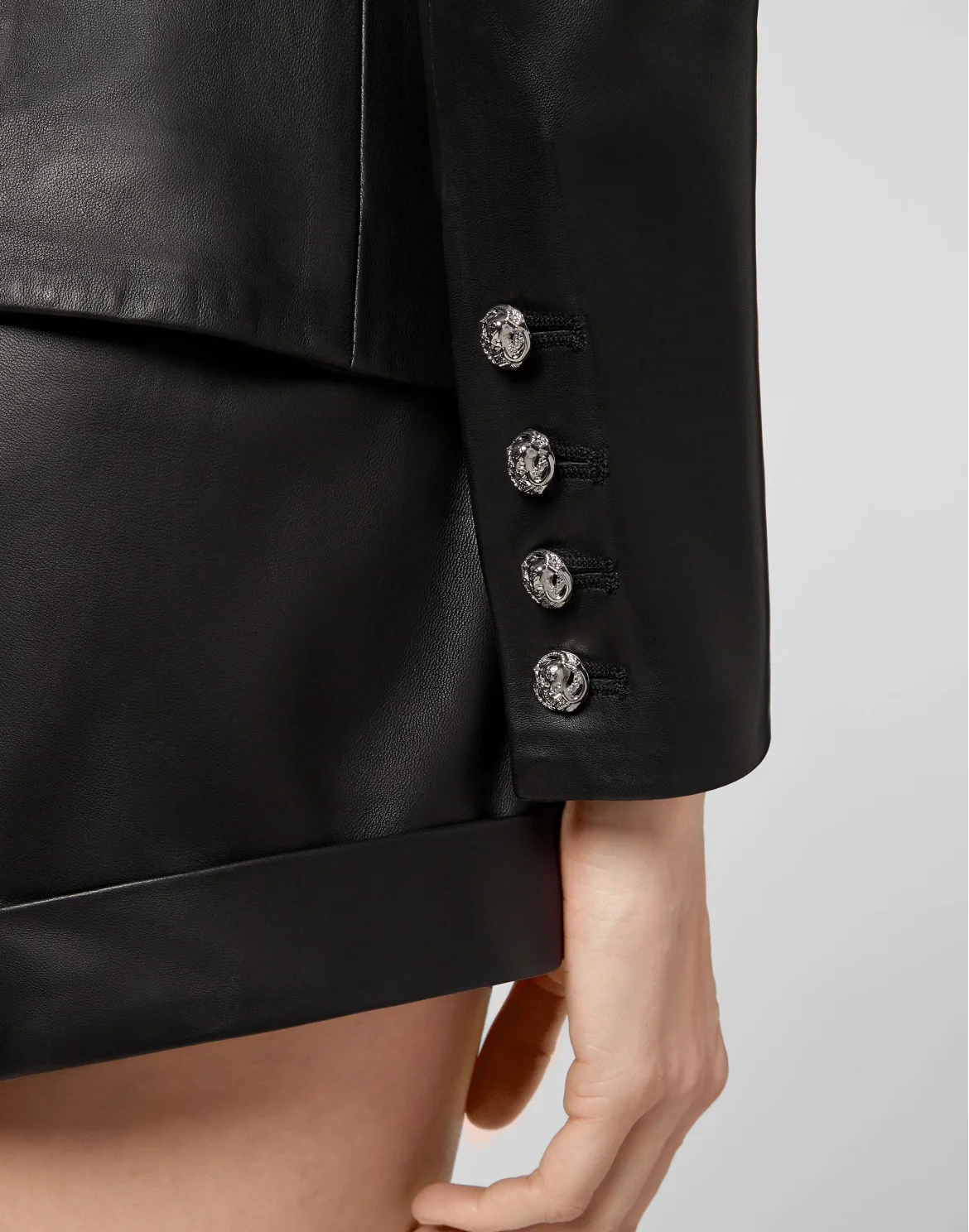 Leather Blazer Crystal, цвет: Черный