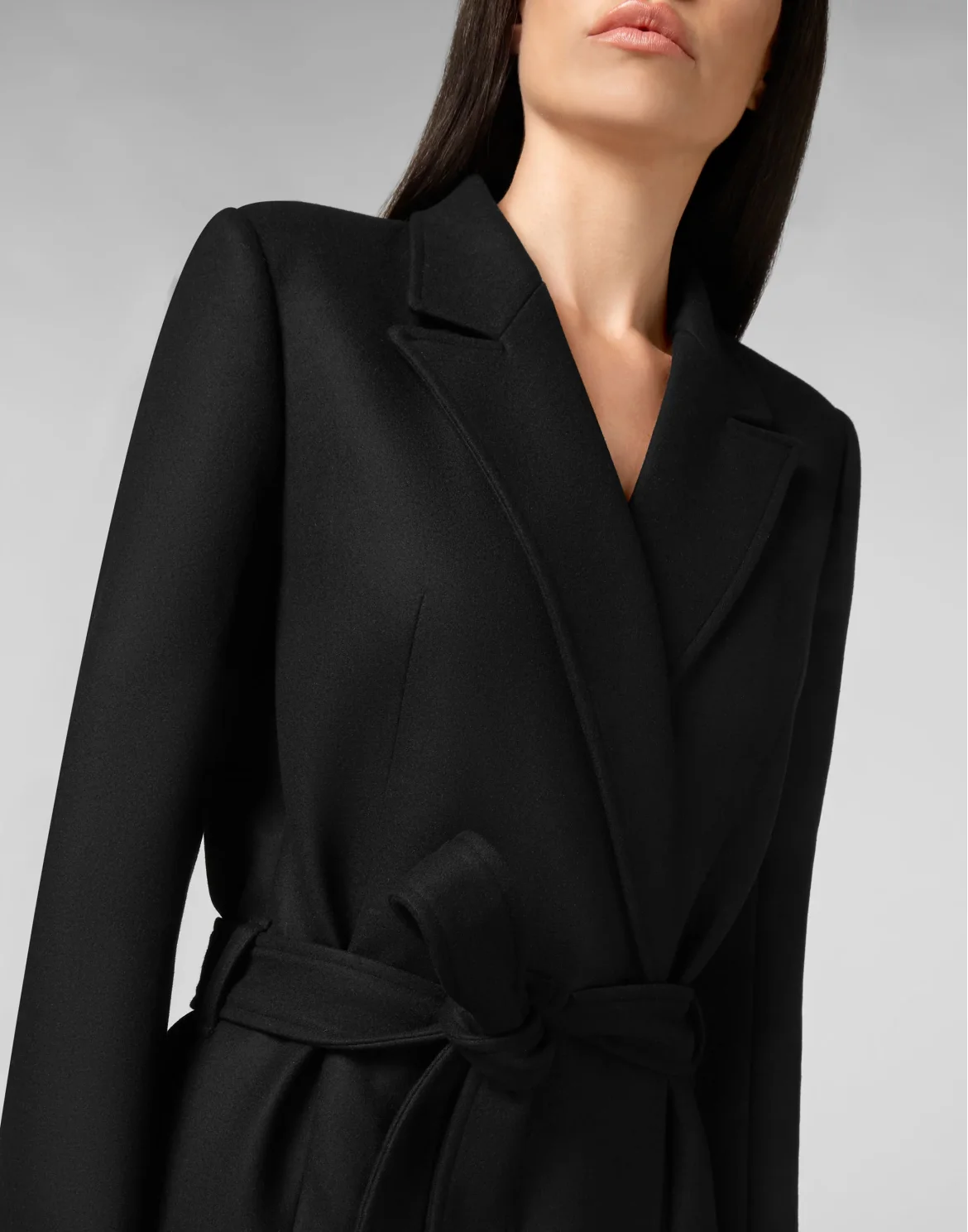 Nara Full Color Crystal  Classic Coat  Fringe, цвет: Черный