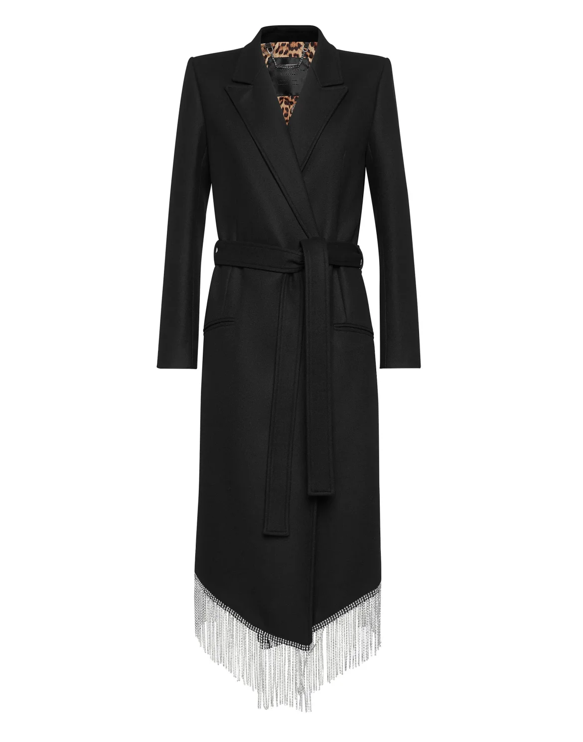 Nara Full Color Crystal  Classic Coat  Fringe, цвет: Черный