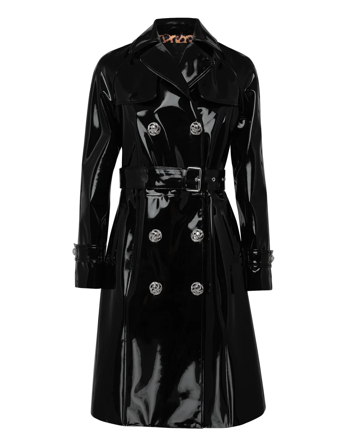 Coat Long Killer  Latex, цвет: Черный