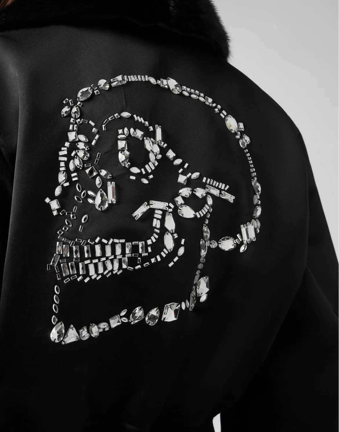 Bomber Look At Me  Skull crystal, цвет: Черный
