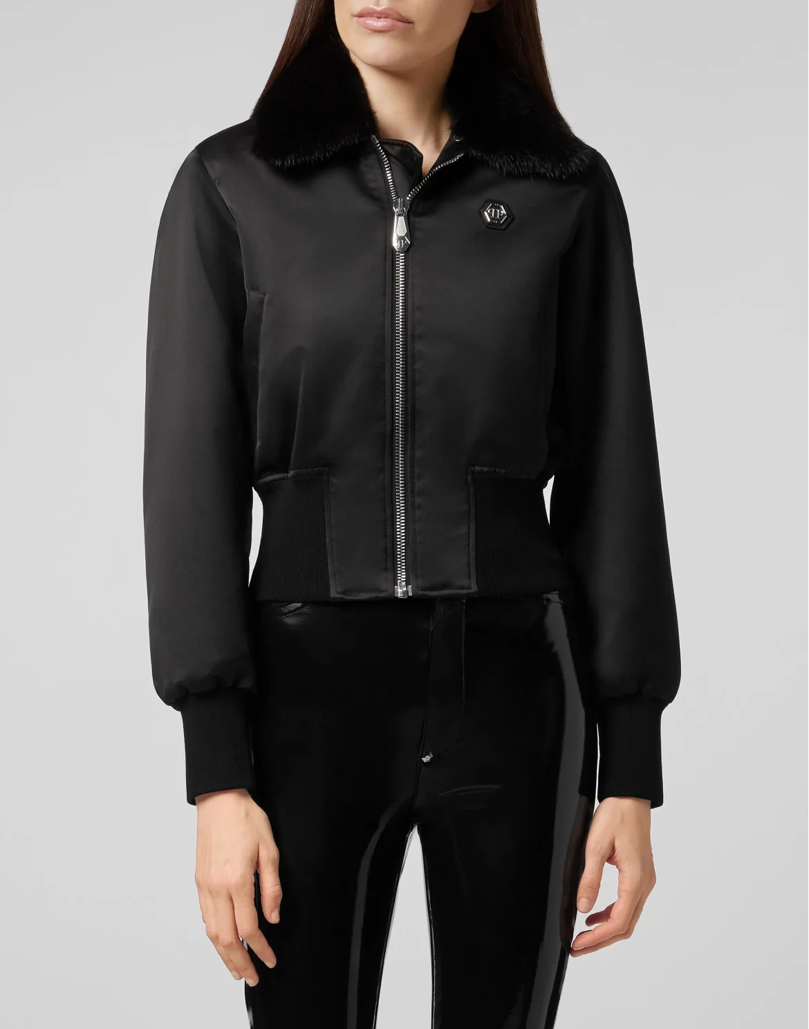 Bomber Look At Me  Skull crystal, цвет: Черный