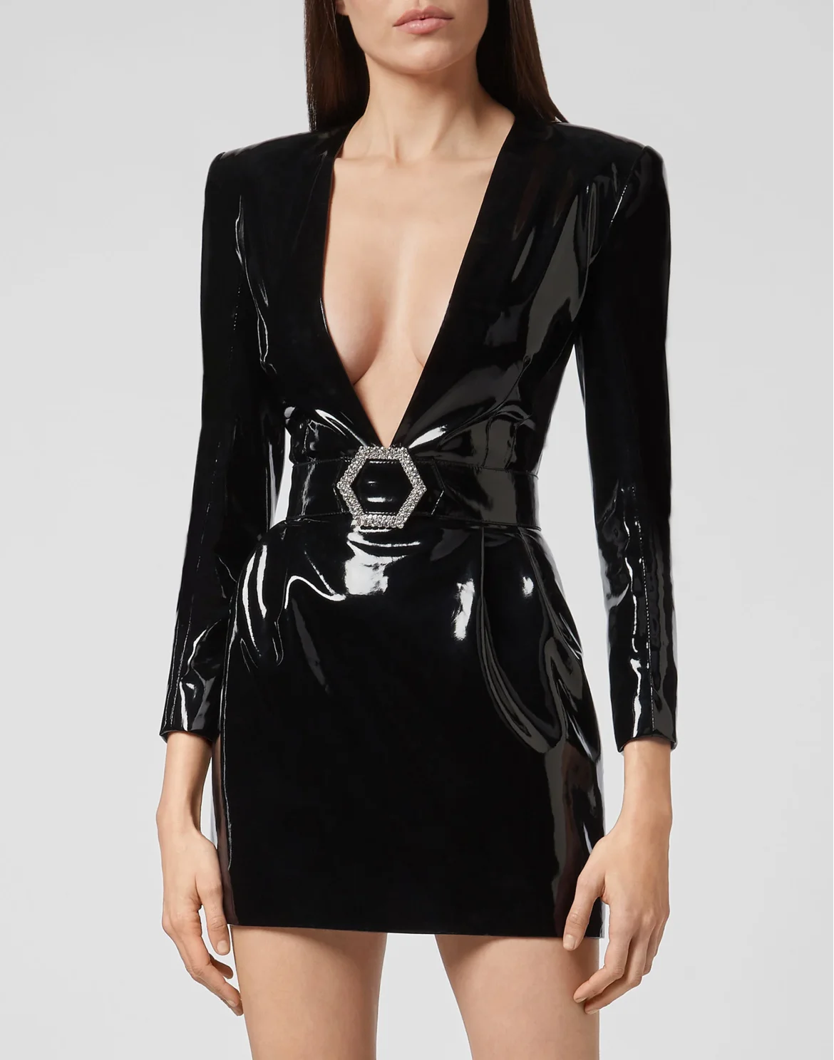 Short Dress Killer Latex, цвет: Черный