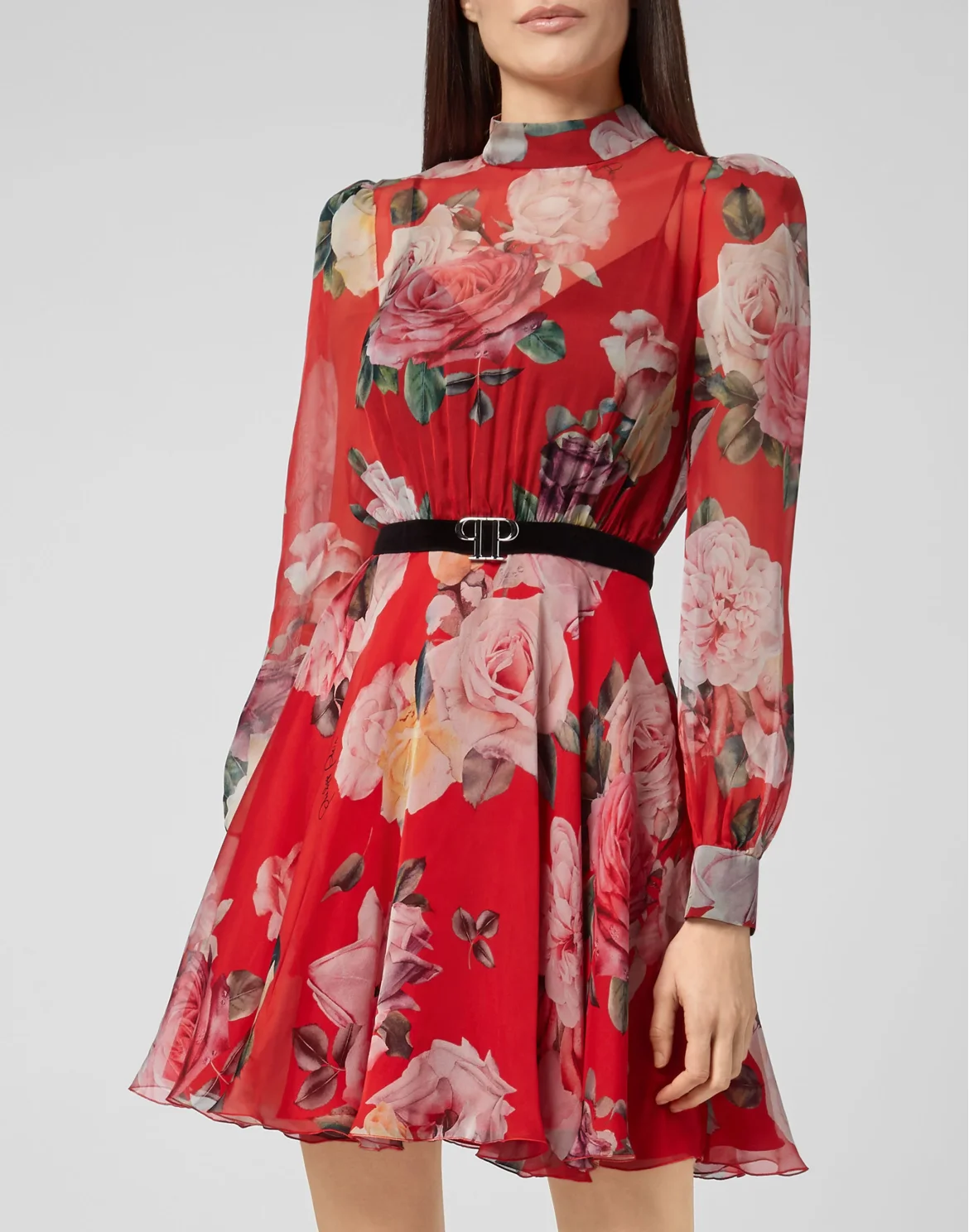 Short Dress Fyrial Flowers, цвет: Красный