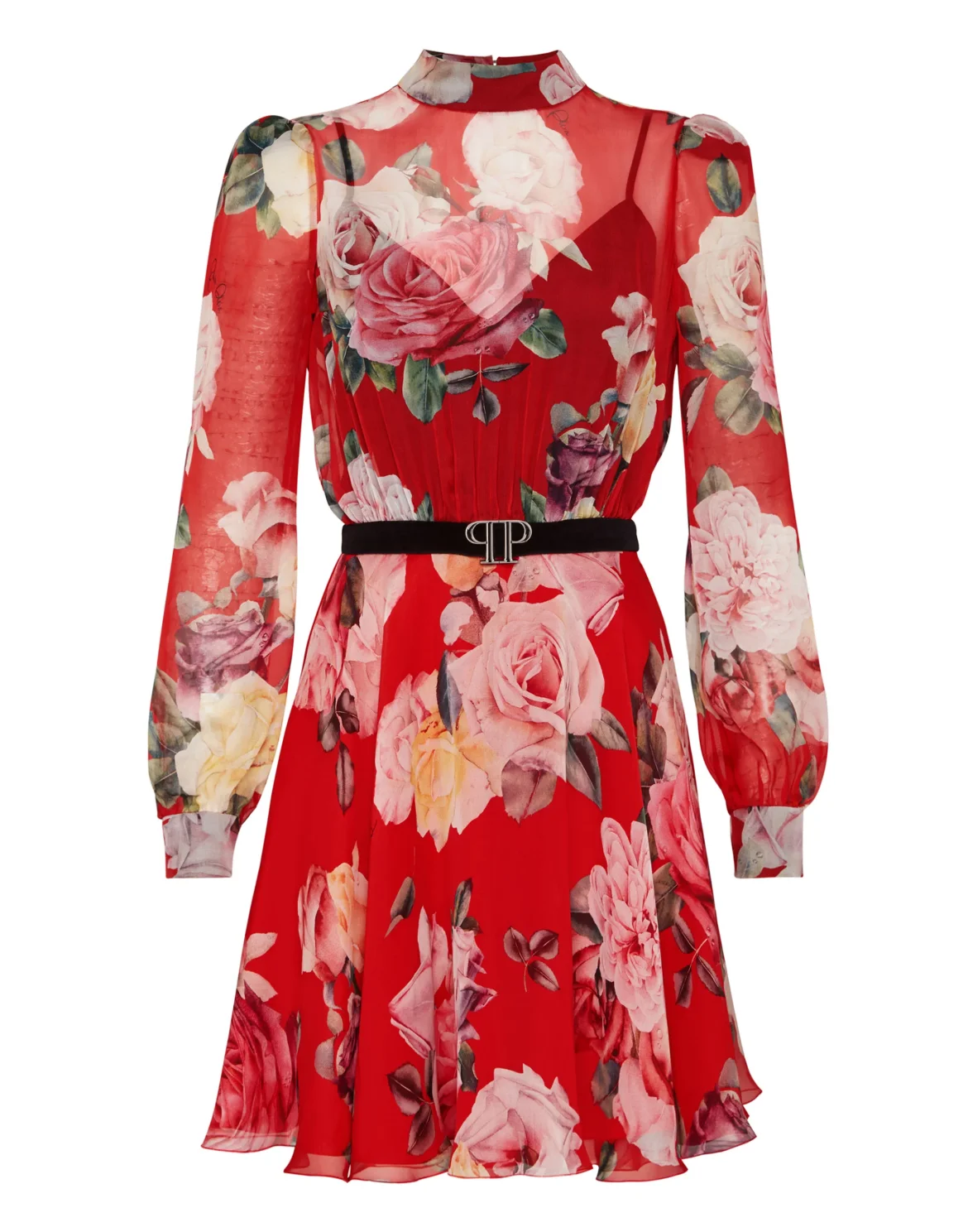 Short Dress Fyrial Flowers, цвет: Красный