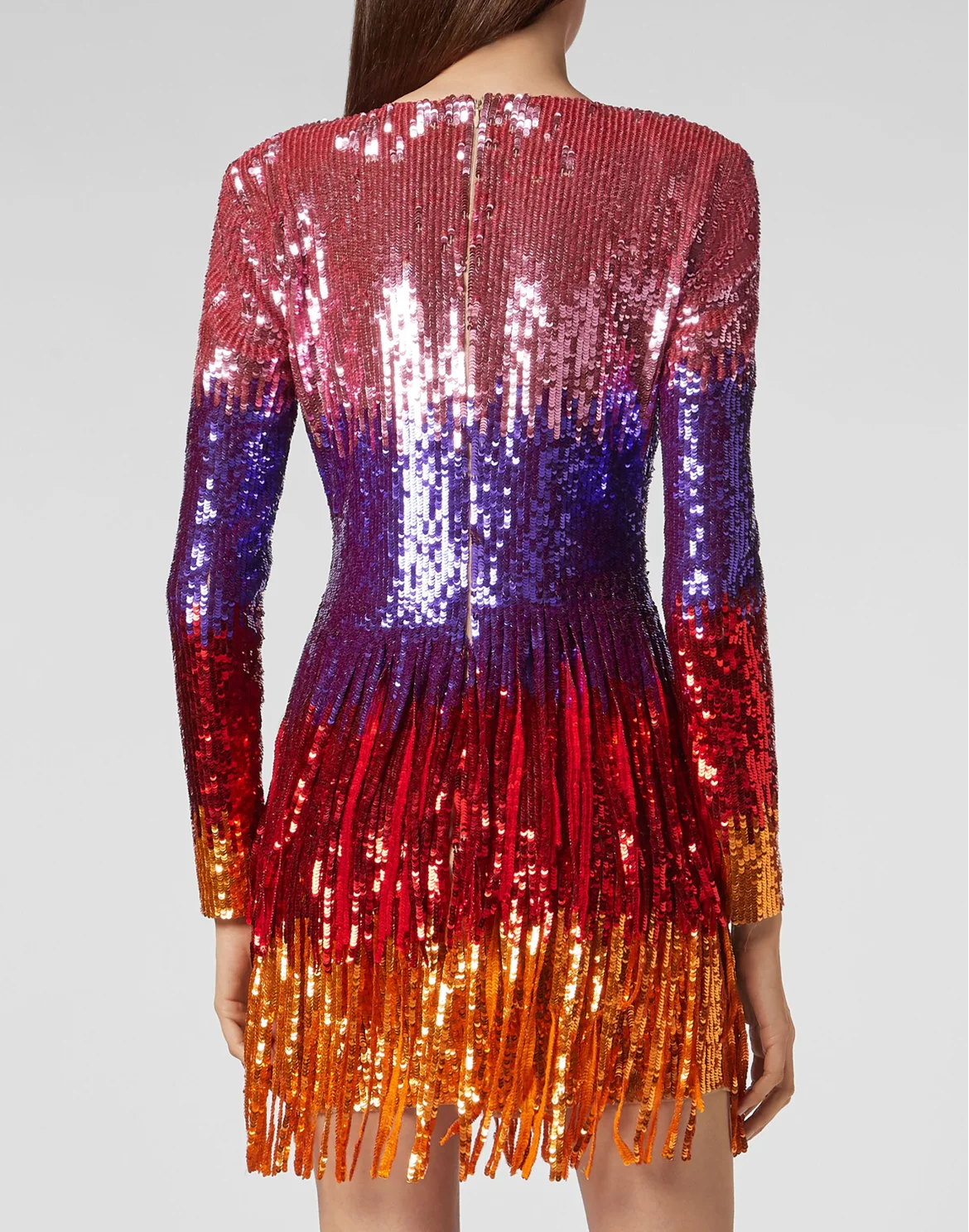 Rea Short Dress Fringe, цвет: Мультиколор