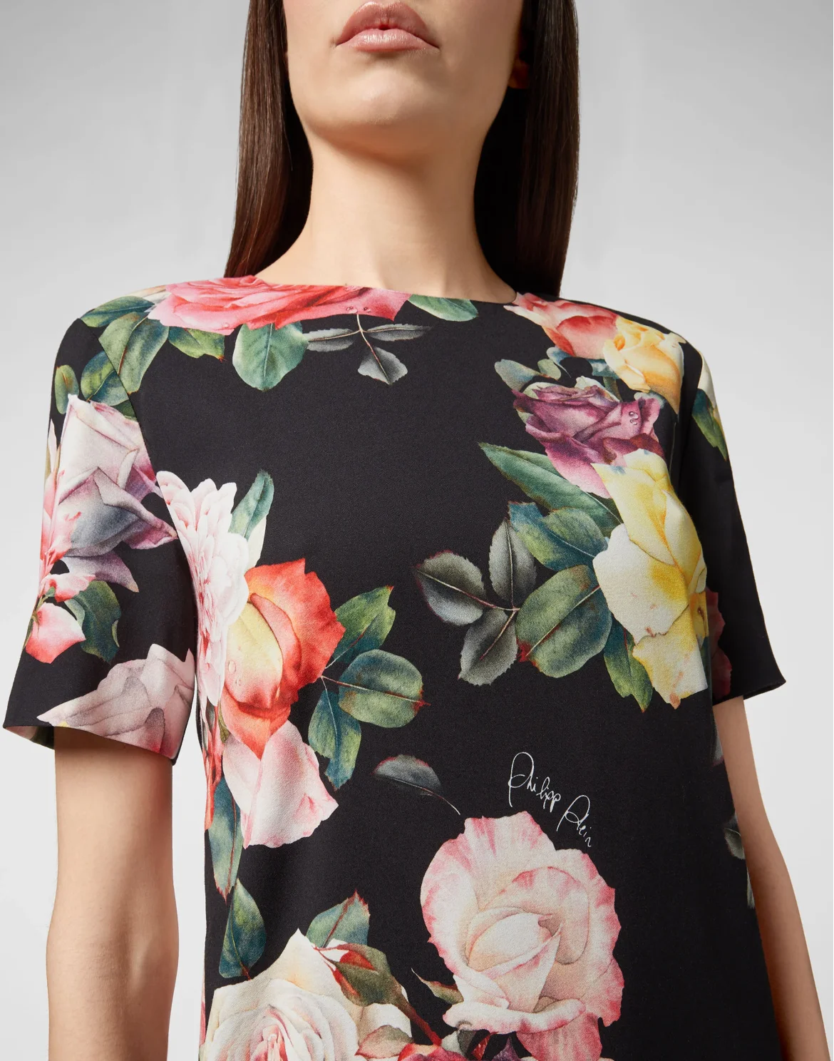 Short Dresses Moana Flowers, цвет: Черный